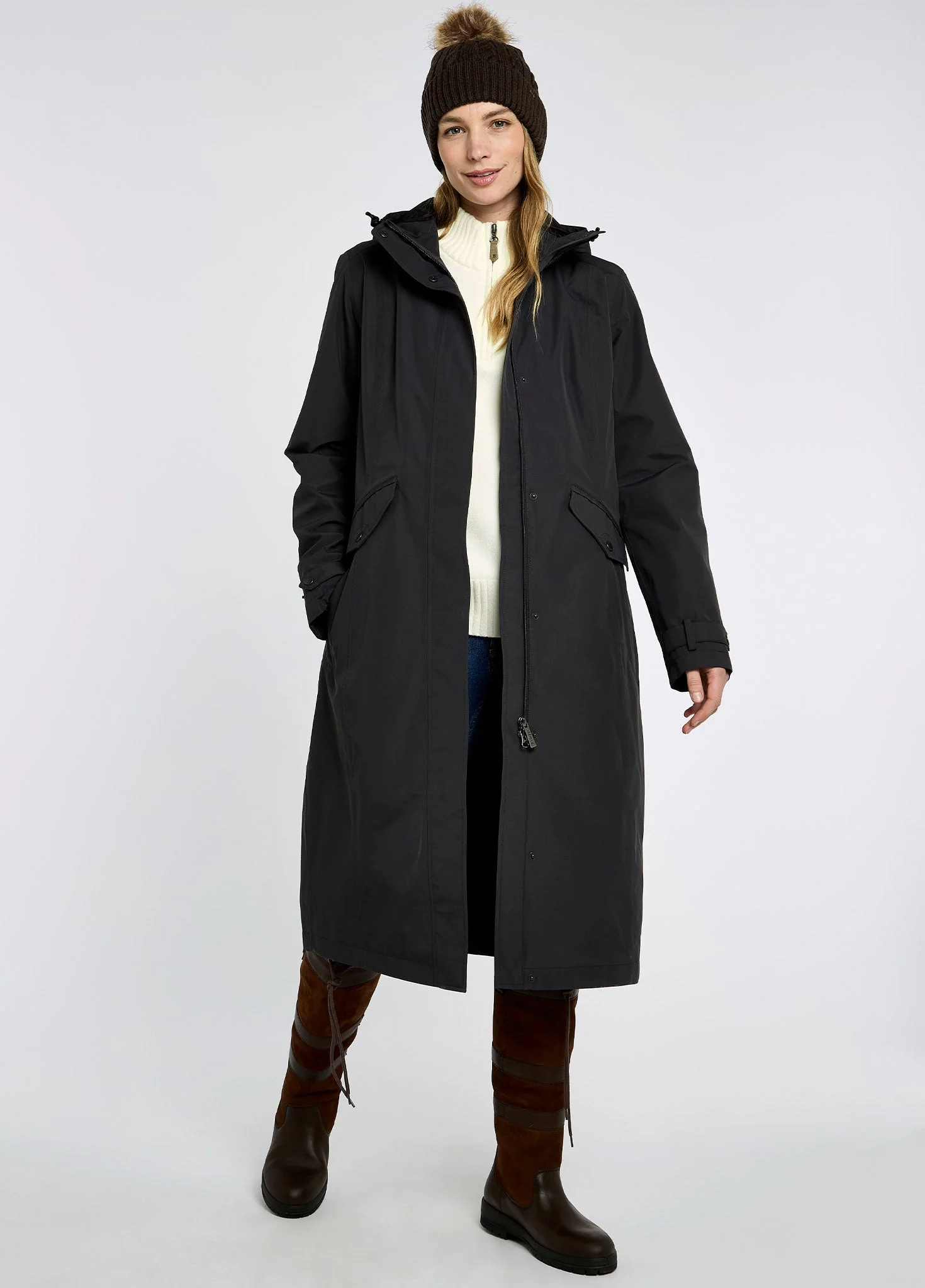 Alderford Waterproof Coat - Charcoal - Image 2