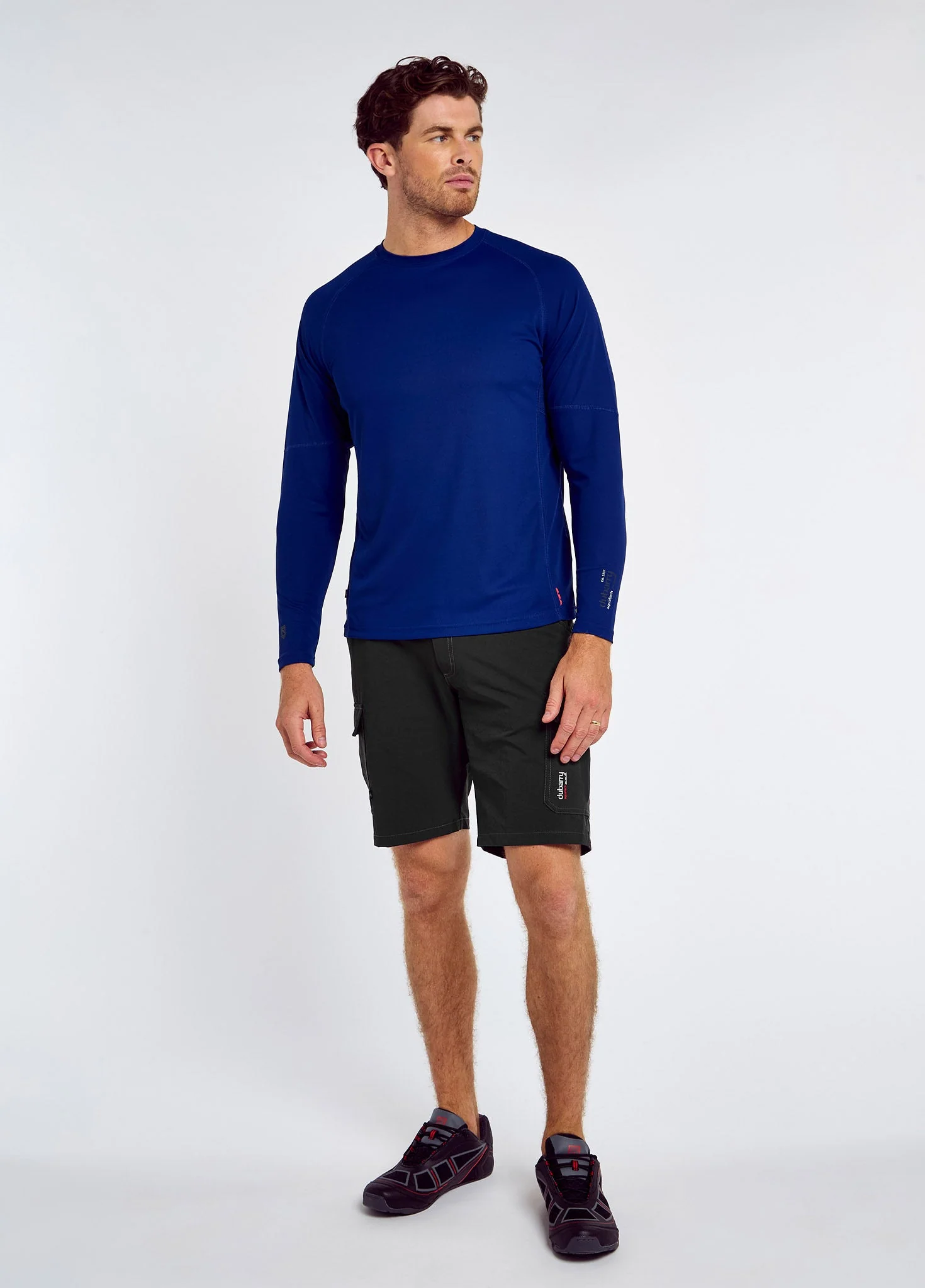 Ancona Mens Long-Sleeved T- Shirt t - Ultramarine - Image 2
