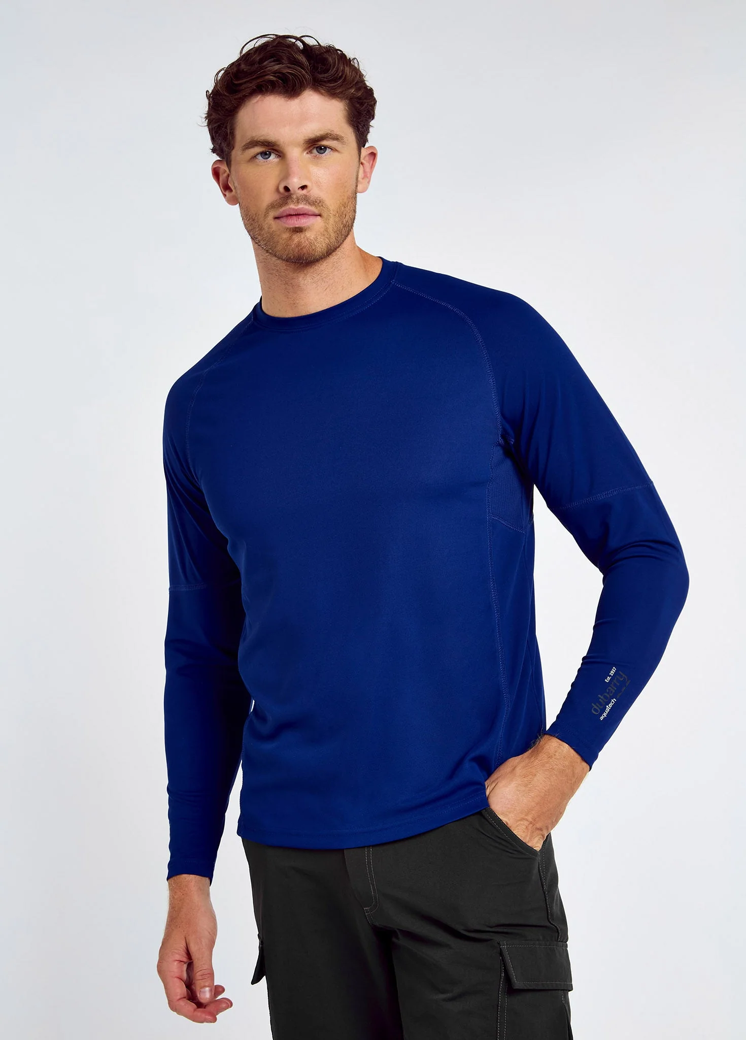 Ancona Mens Long-Sleeved T- Shirt t - Ultramarine - Image 3