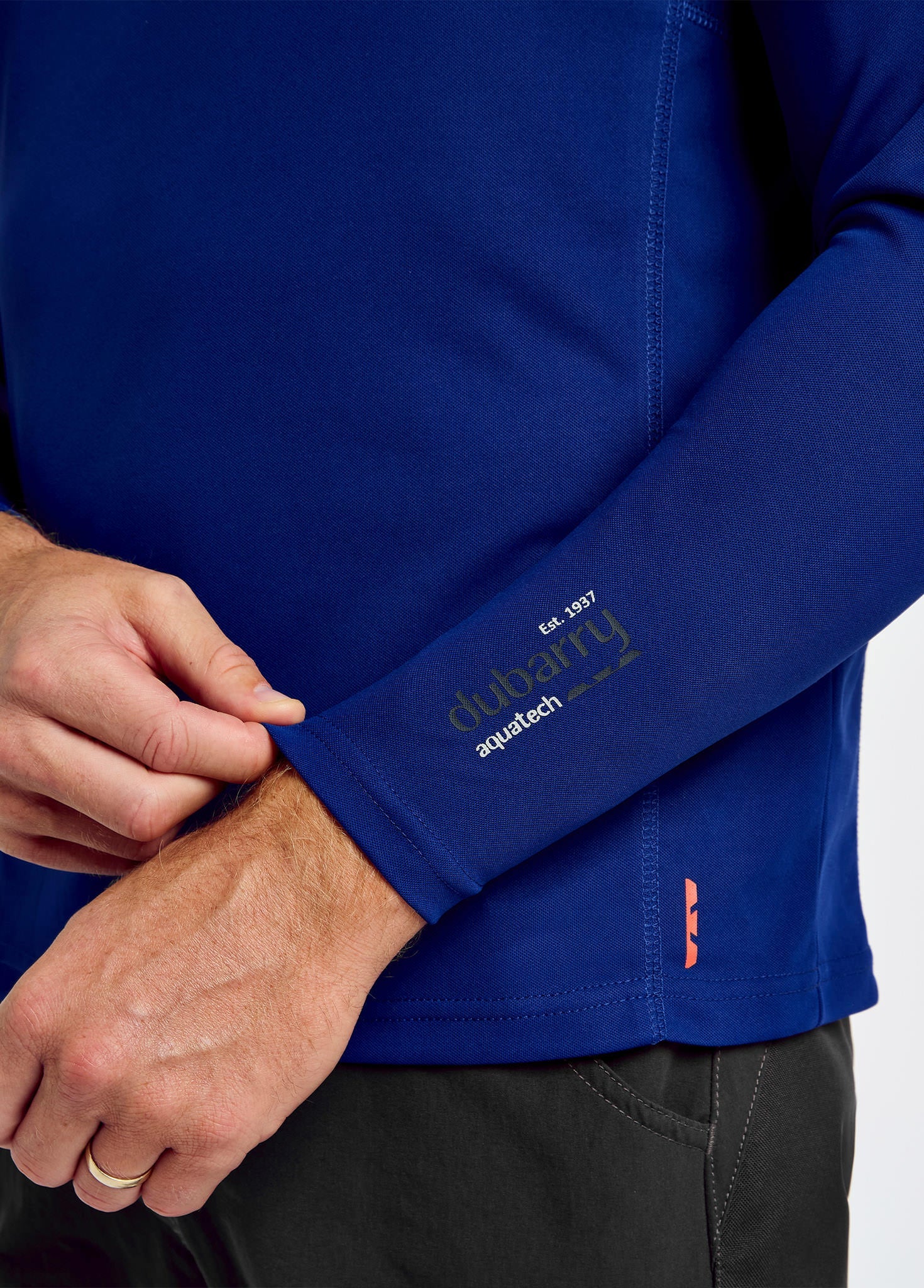 Ancona Mens Long-Sleeved T- Shirt t - Ultramarine - Image 4