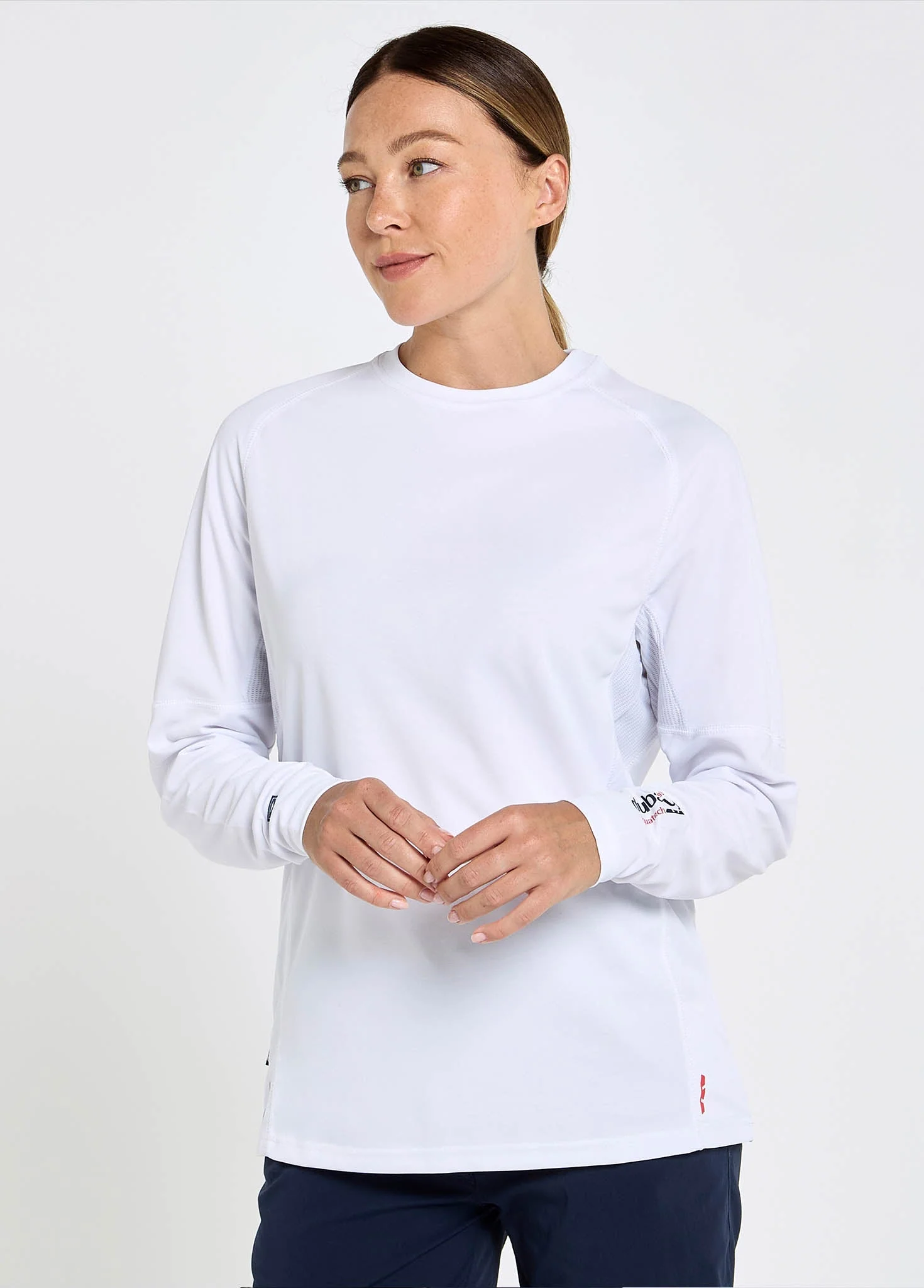 Ancona Ladies Long-Sleeved T-Shirt - White - Image 3