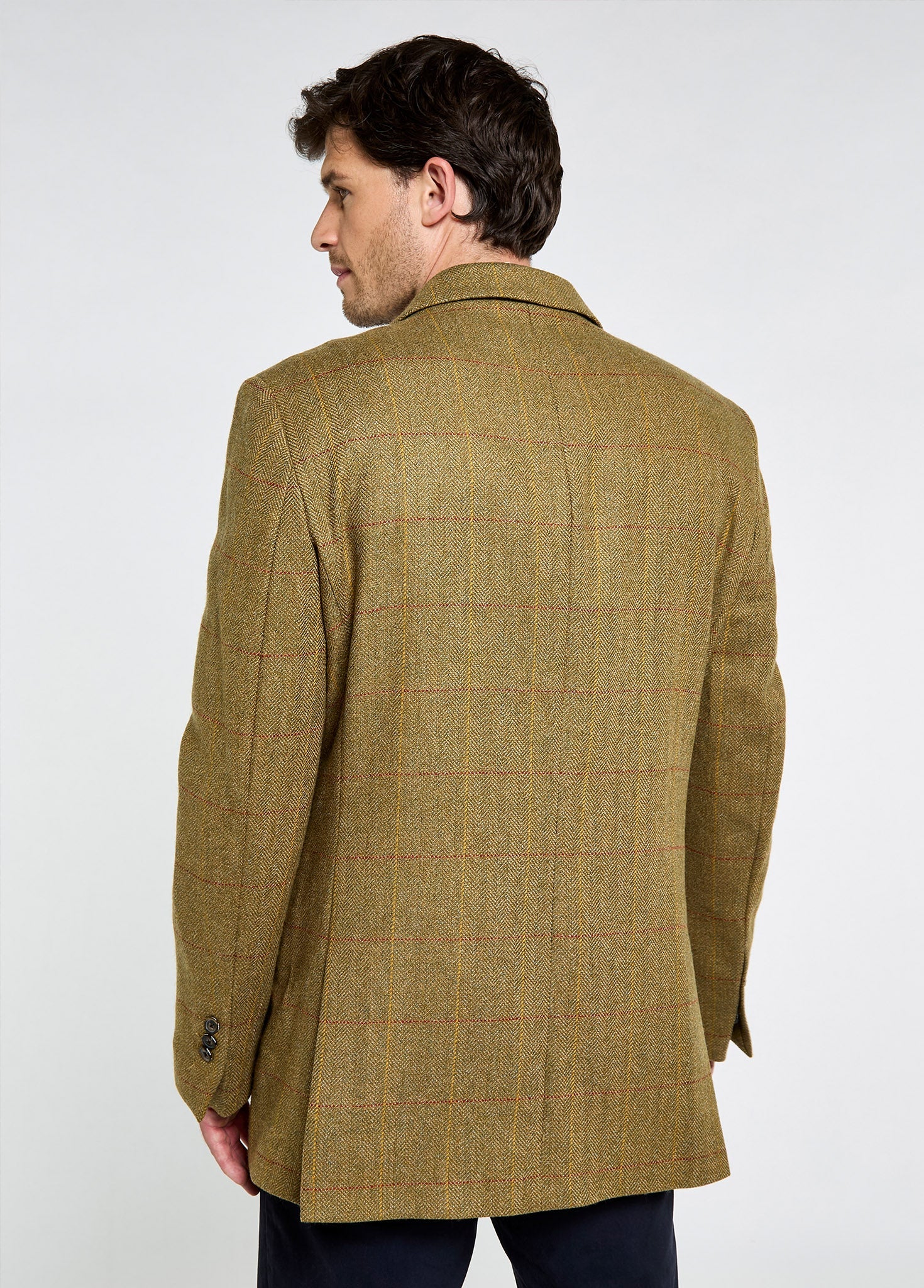 Ashmeadow Men's Three Button Tweed Jacket - Elm - Image 6