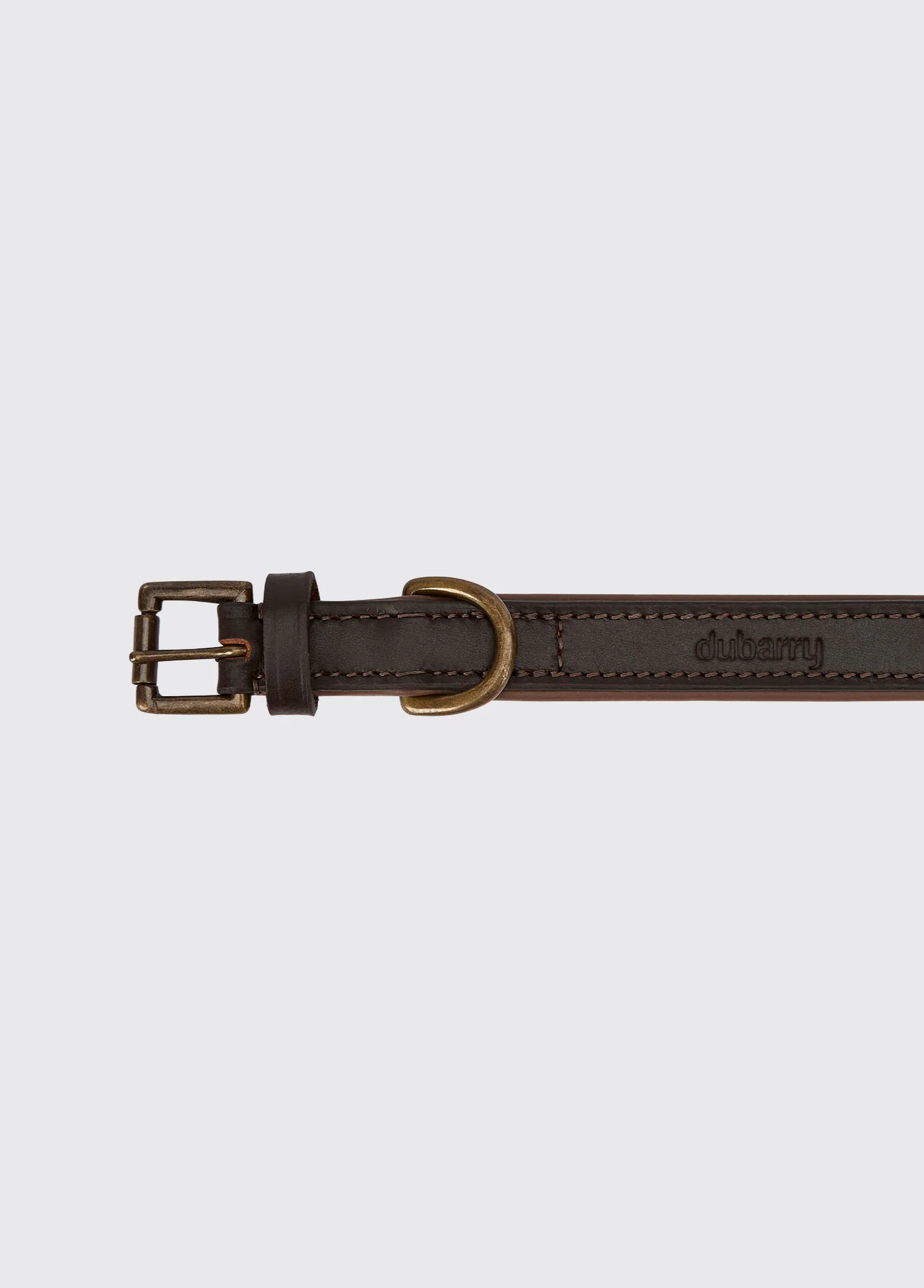 Axel Padded Leather dog collar - Mahogany - Image 13