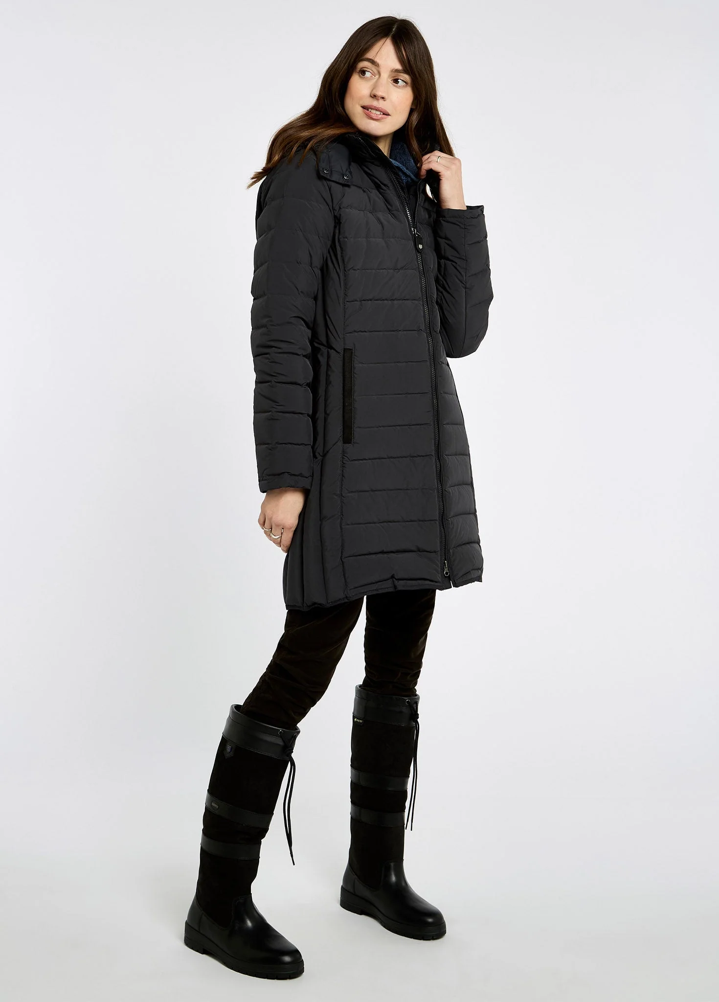 Ballybrophy Down Coat - Charcoal - Image 2