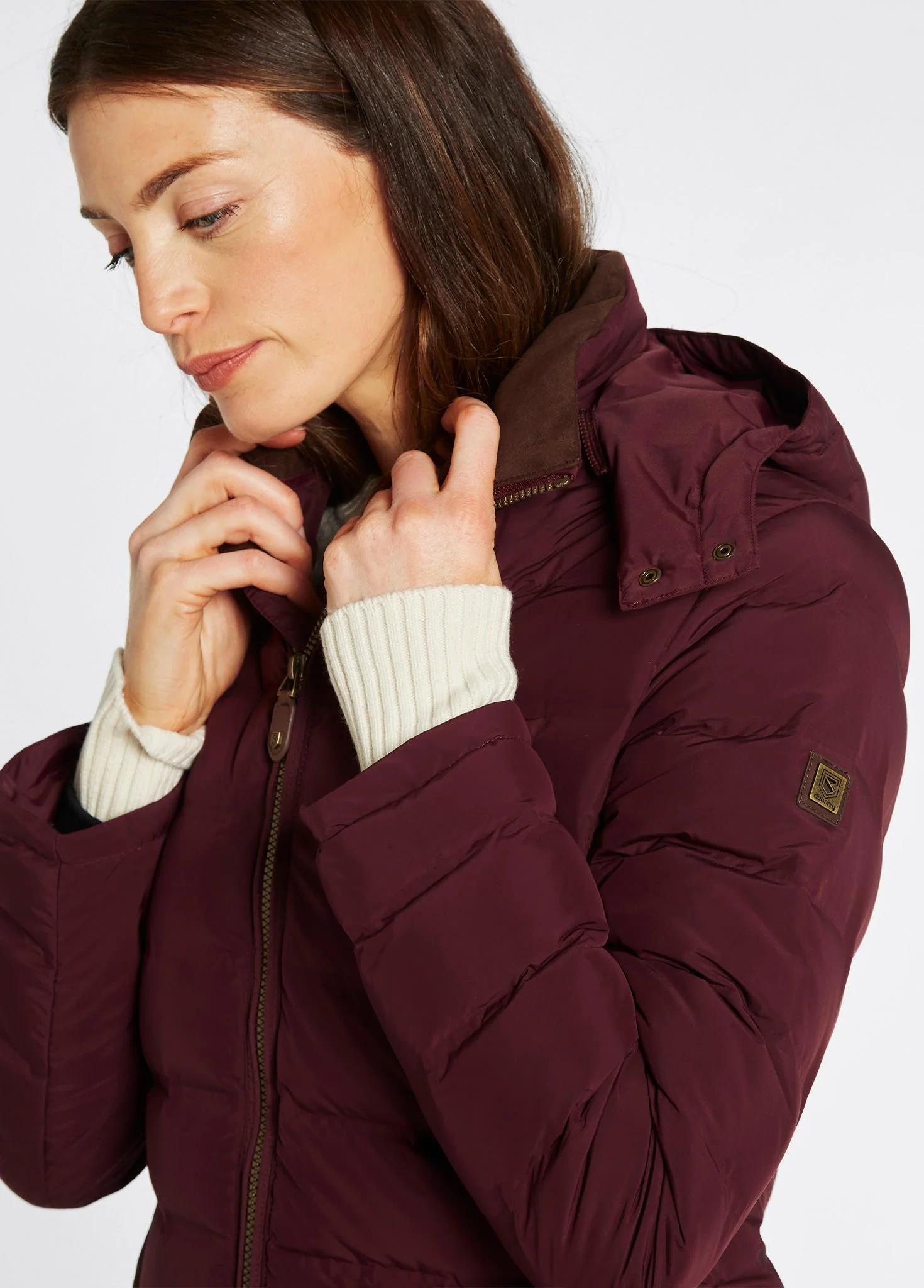 Ballybrophy Quilted Jacket - Ox Blood - Image 5