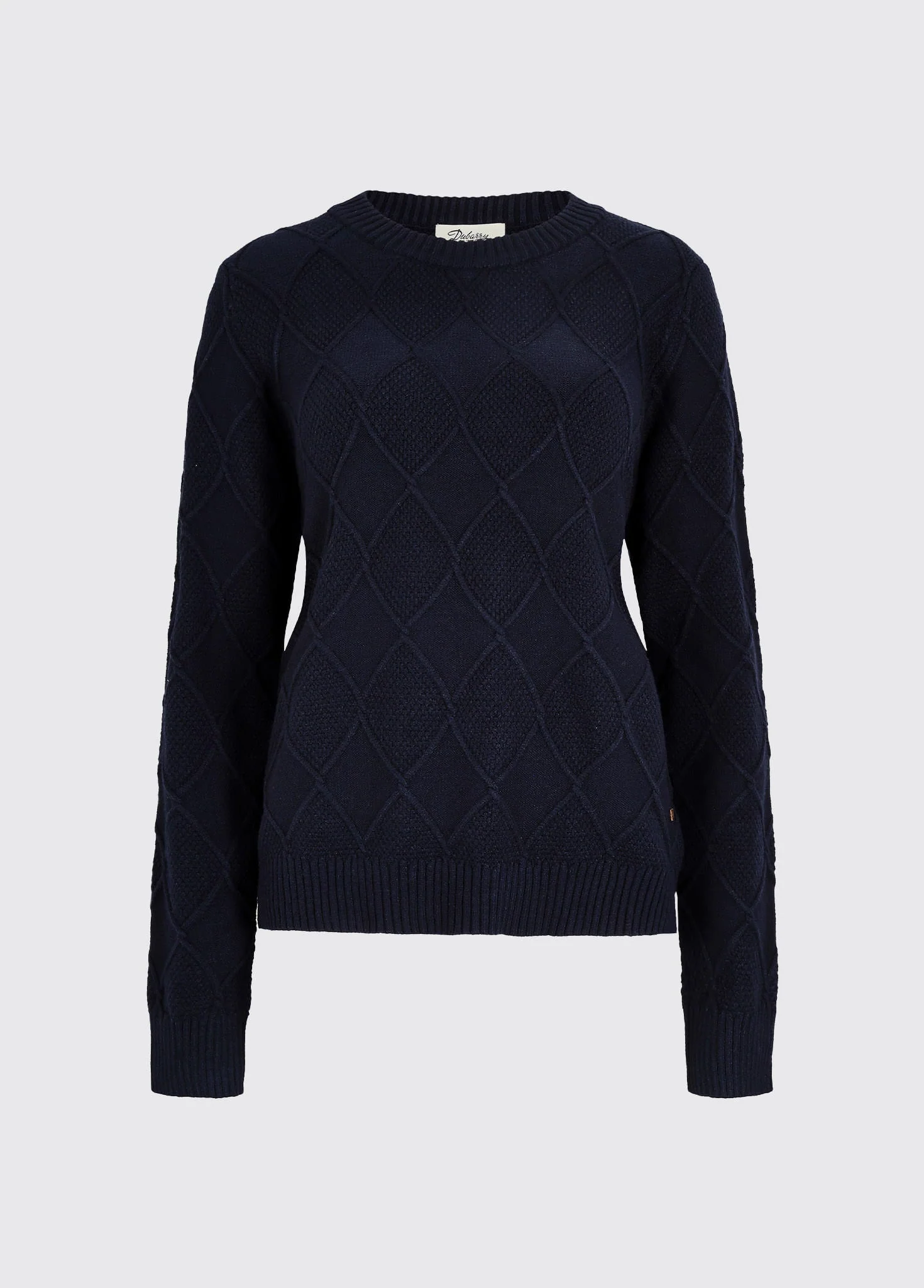 Banteer Women’s cable knit crew neck - Navy