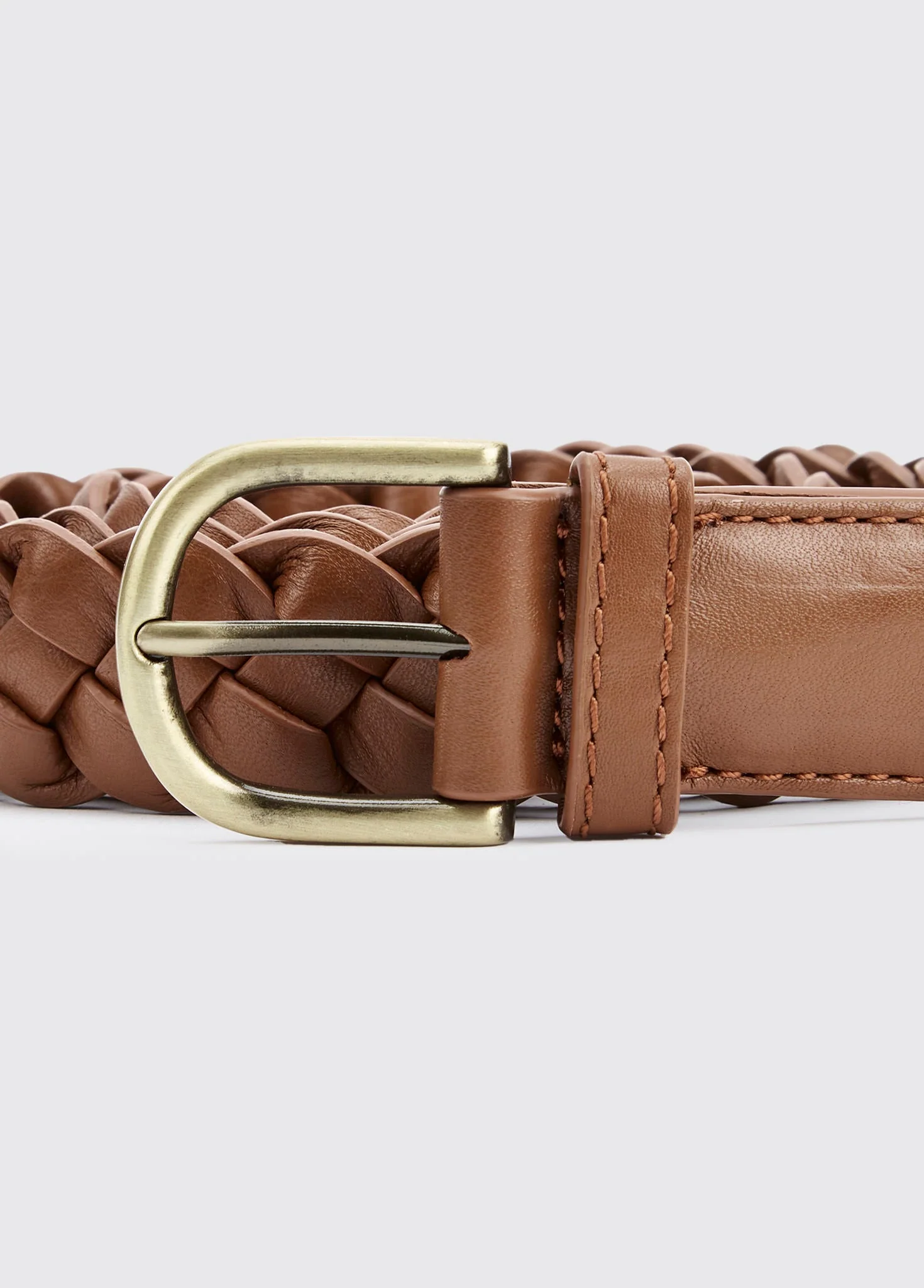 Belmore Women's leather belt - Caramel - Image 2