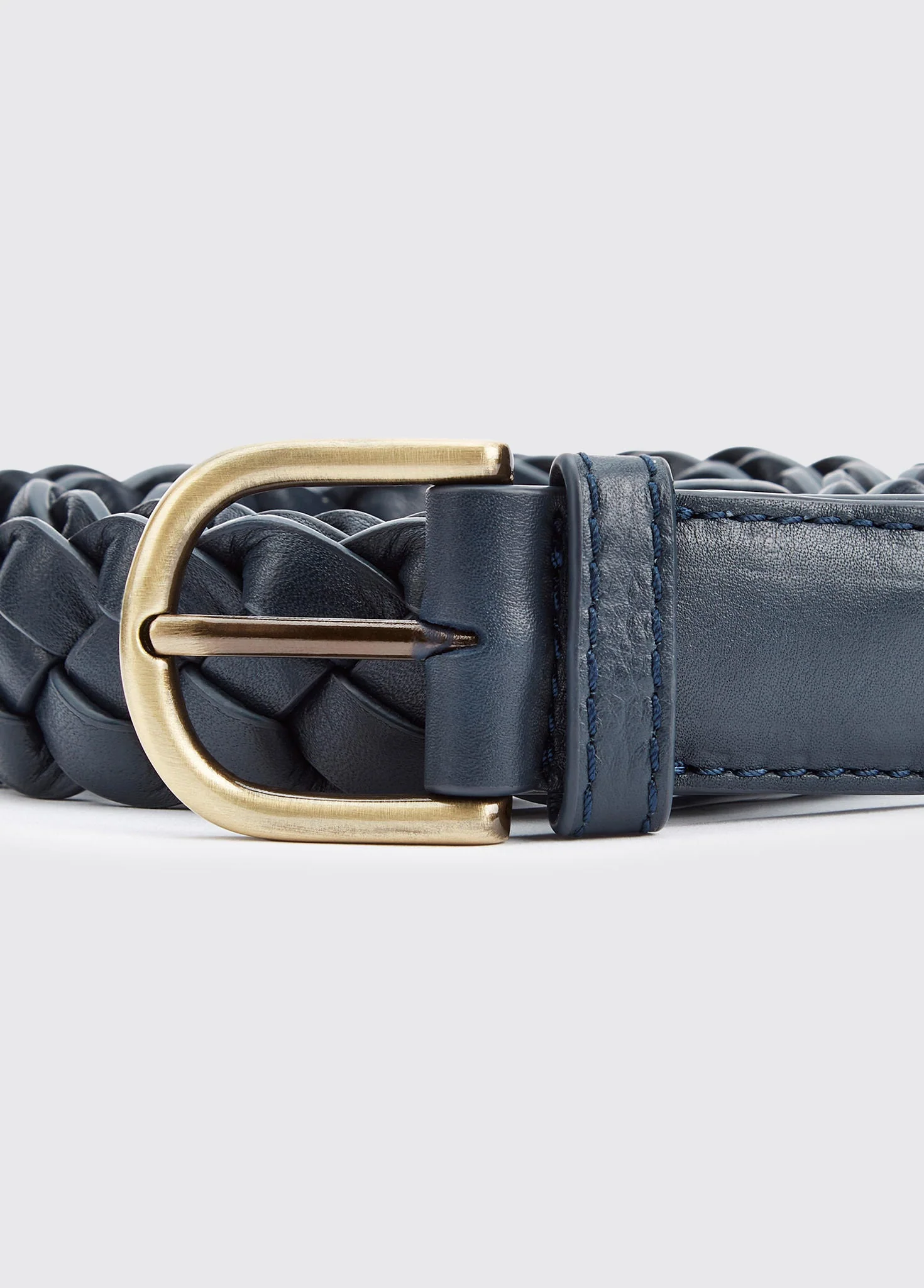 Belmore Women's leather belt - Navy - Image 2