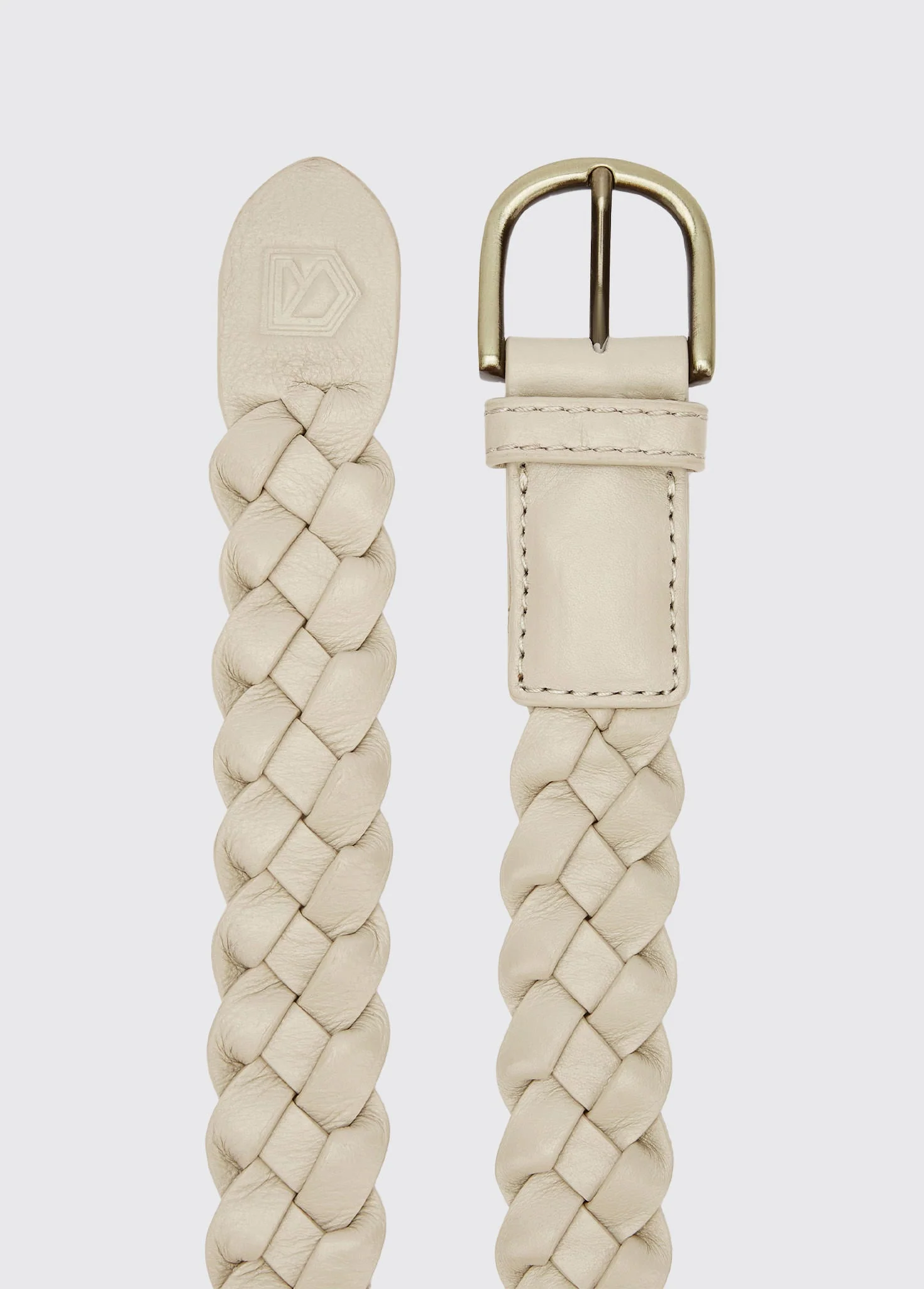Belmore Women's leather belt - Oyster - Image 3