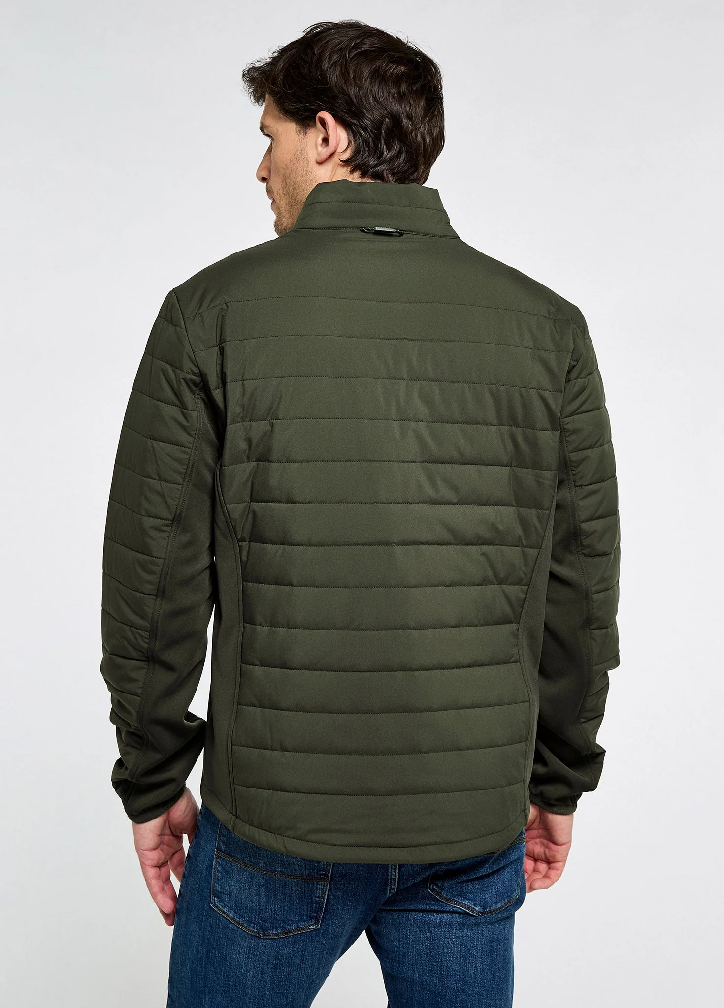 Bowline Lightweight men’s hybrid jacket - Olive - Image 4