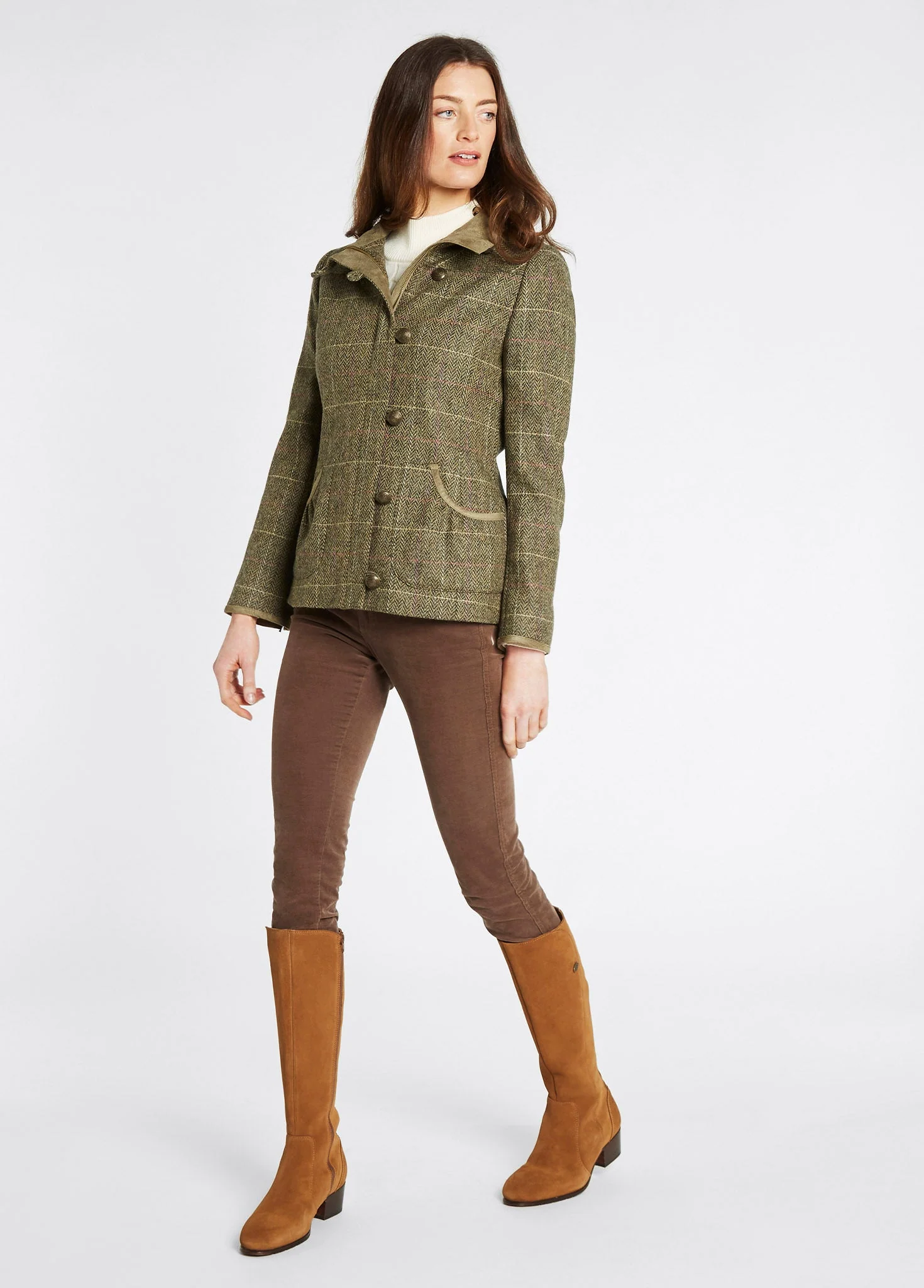Bracken Tweed Jacket - Thistle - Image 2
