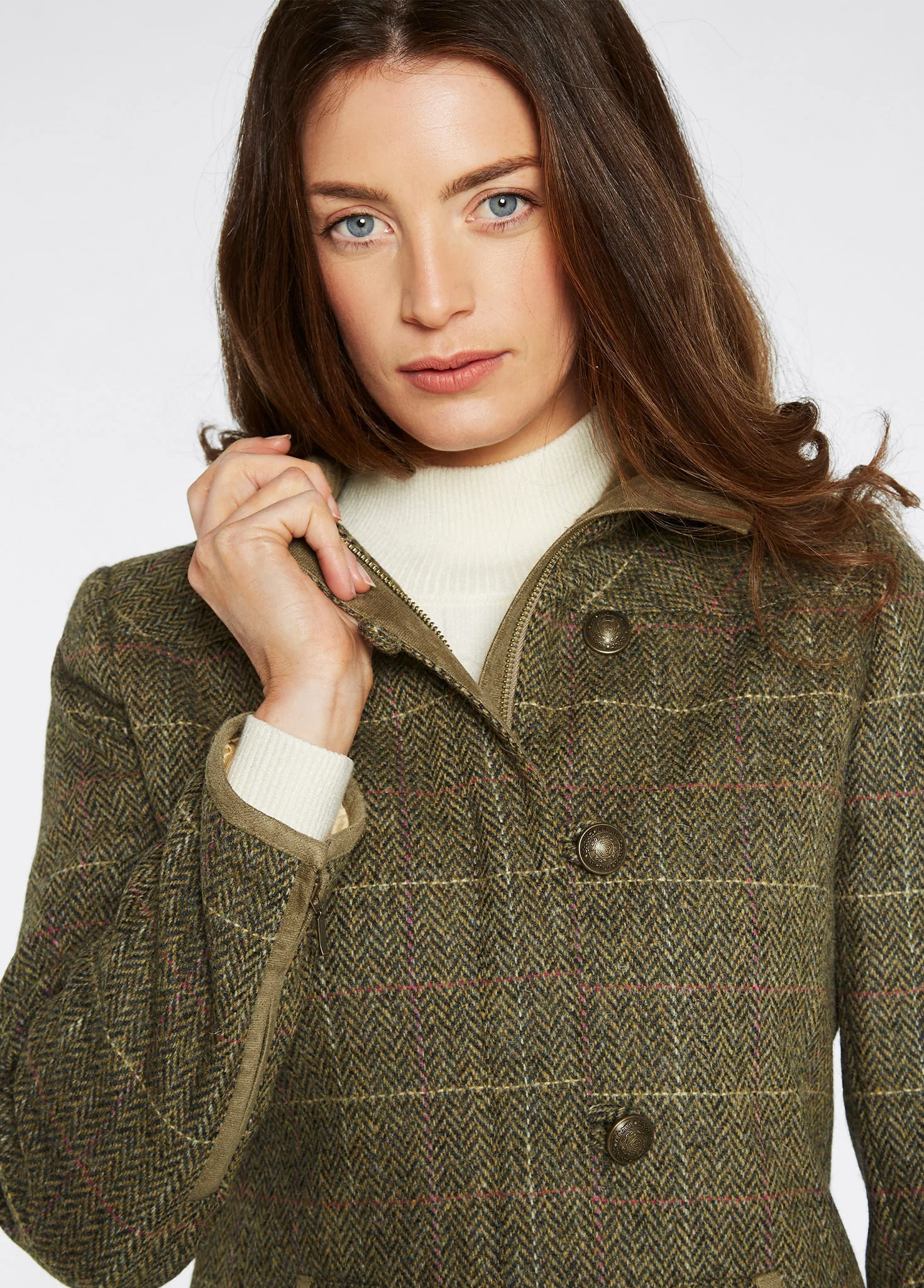 Bracken Tweed Jacket - Thistle - Image 4