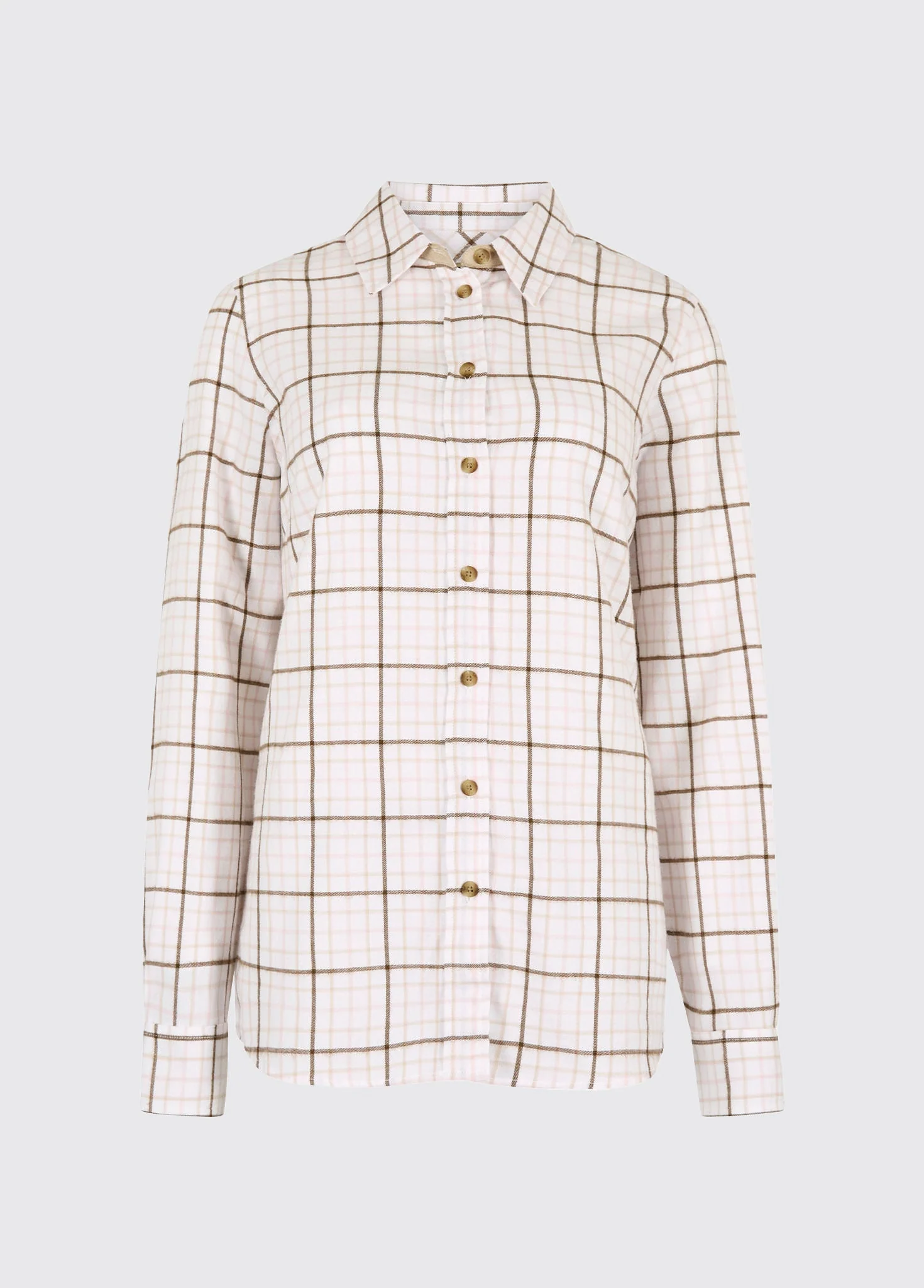 Brooklime Women’s check shirt - Dusky Rose