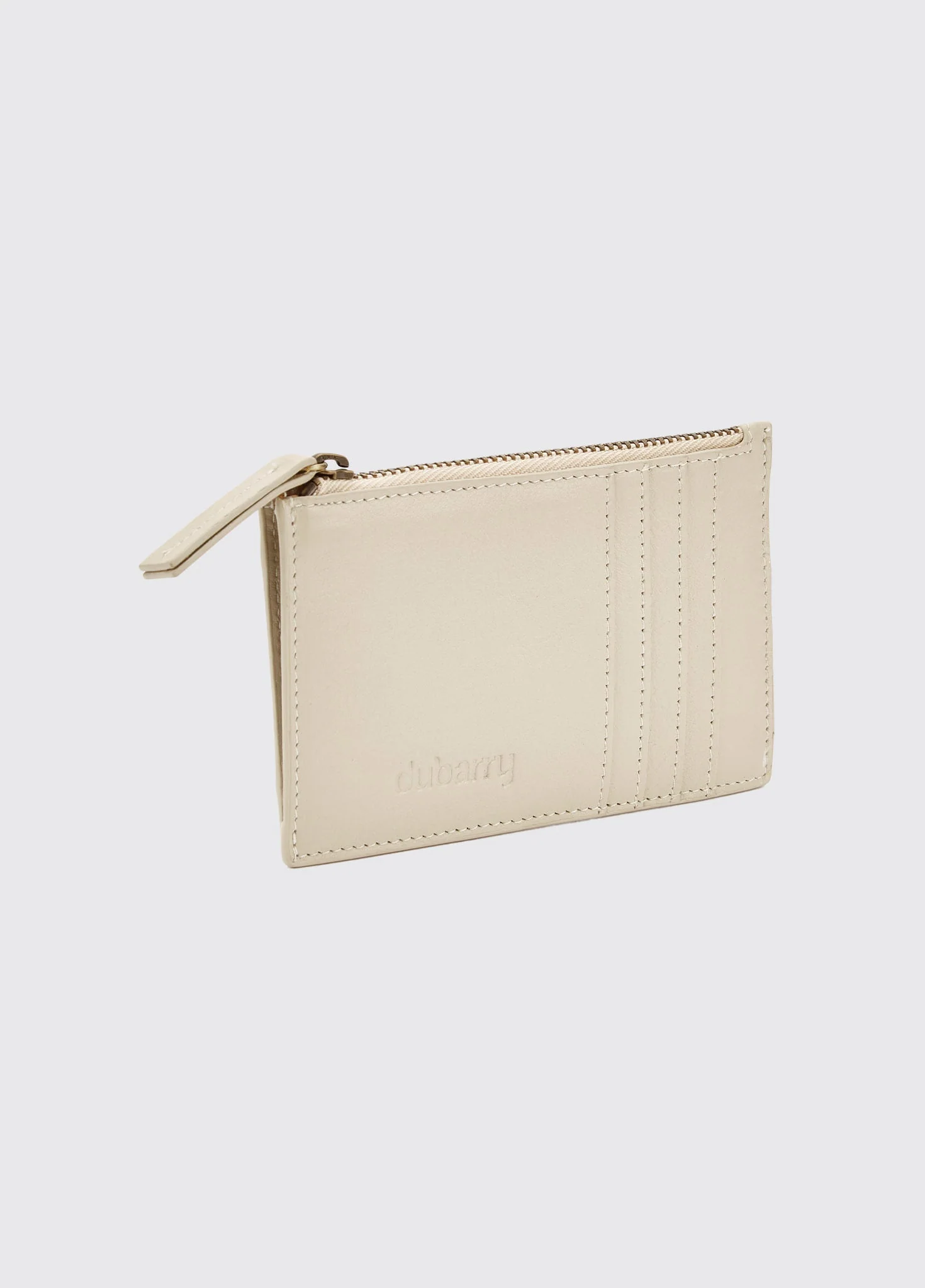 Broomhill Leather cardholder - Oyster - Image 3