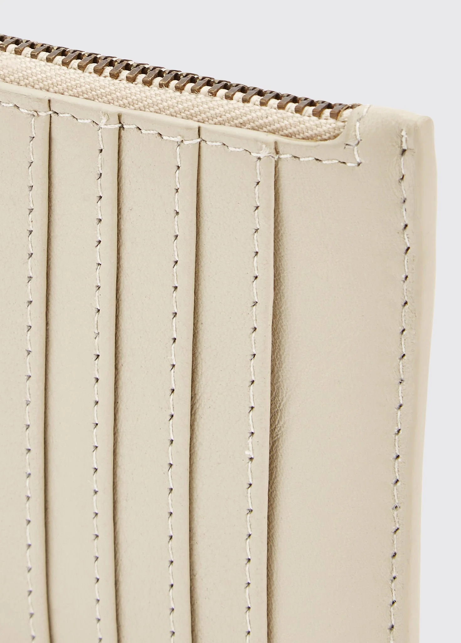 Broomhill Leather cardholder - Oyster - Image 5