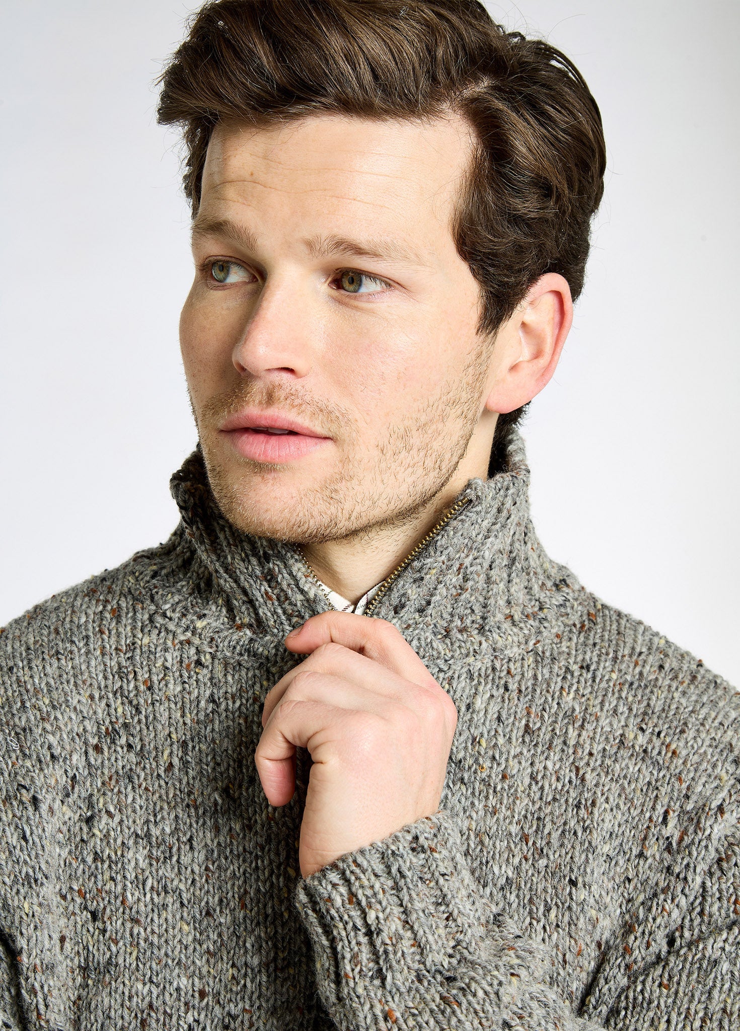 Callaghan Men’s Sweater - Elk - Image 4