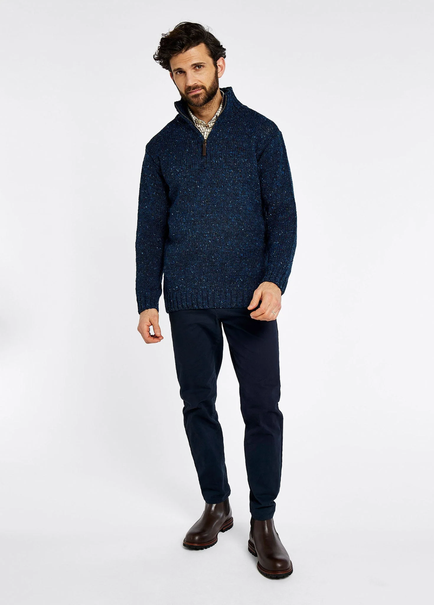 Callaghan Men’s Sweater - Navy - Image 2