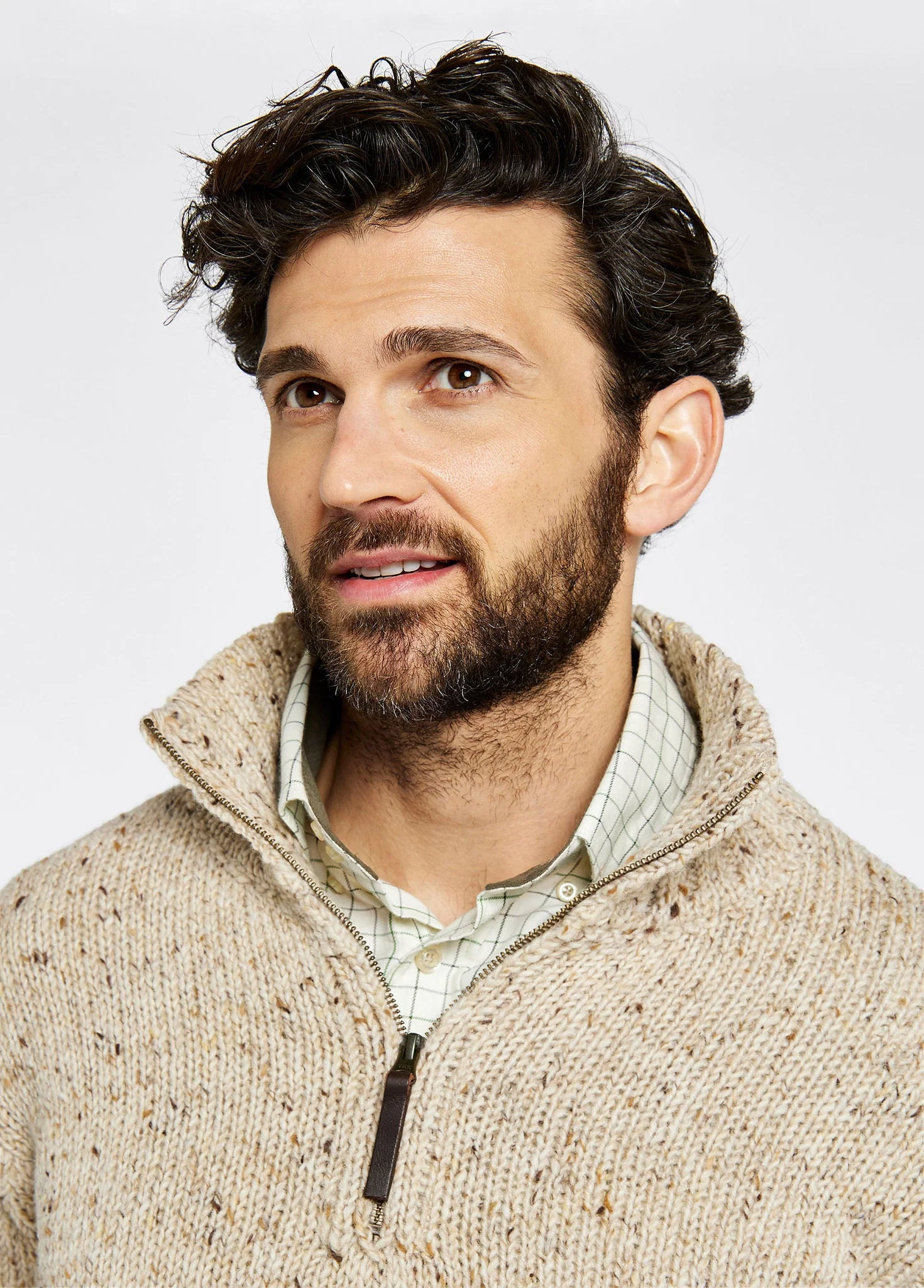 Callaghan Men’s Sweater - Stone - Image 5
