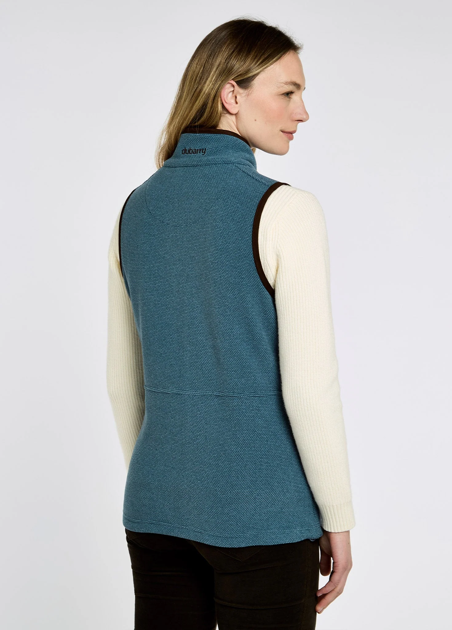 Carbury Fleece Gilet - Indigo - Image 4