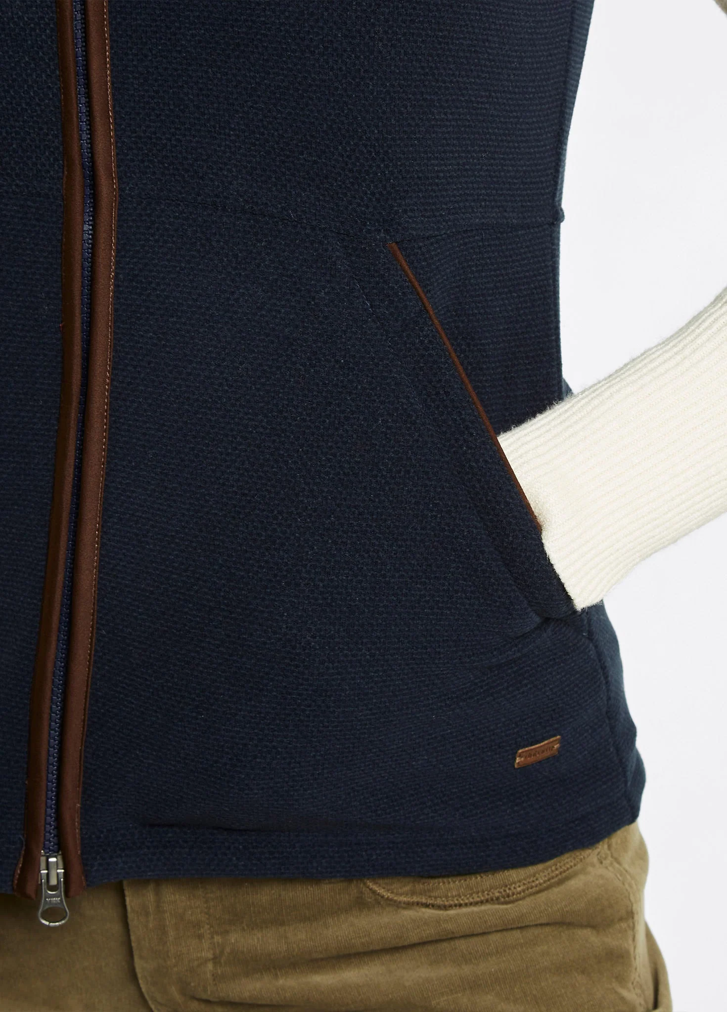 Carbury Women's Fleece Gilet - Navy - Image 5