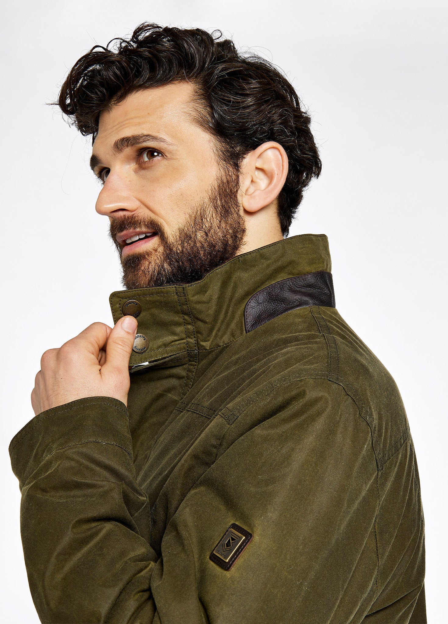 Carrickfergus Men's Wax Jacket - Fennel - Image 6