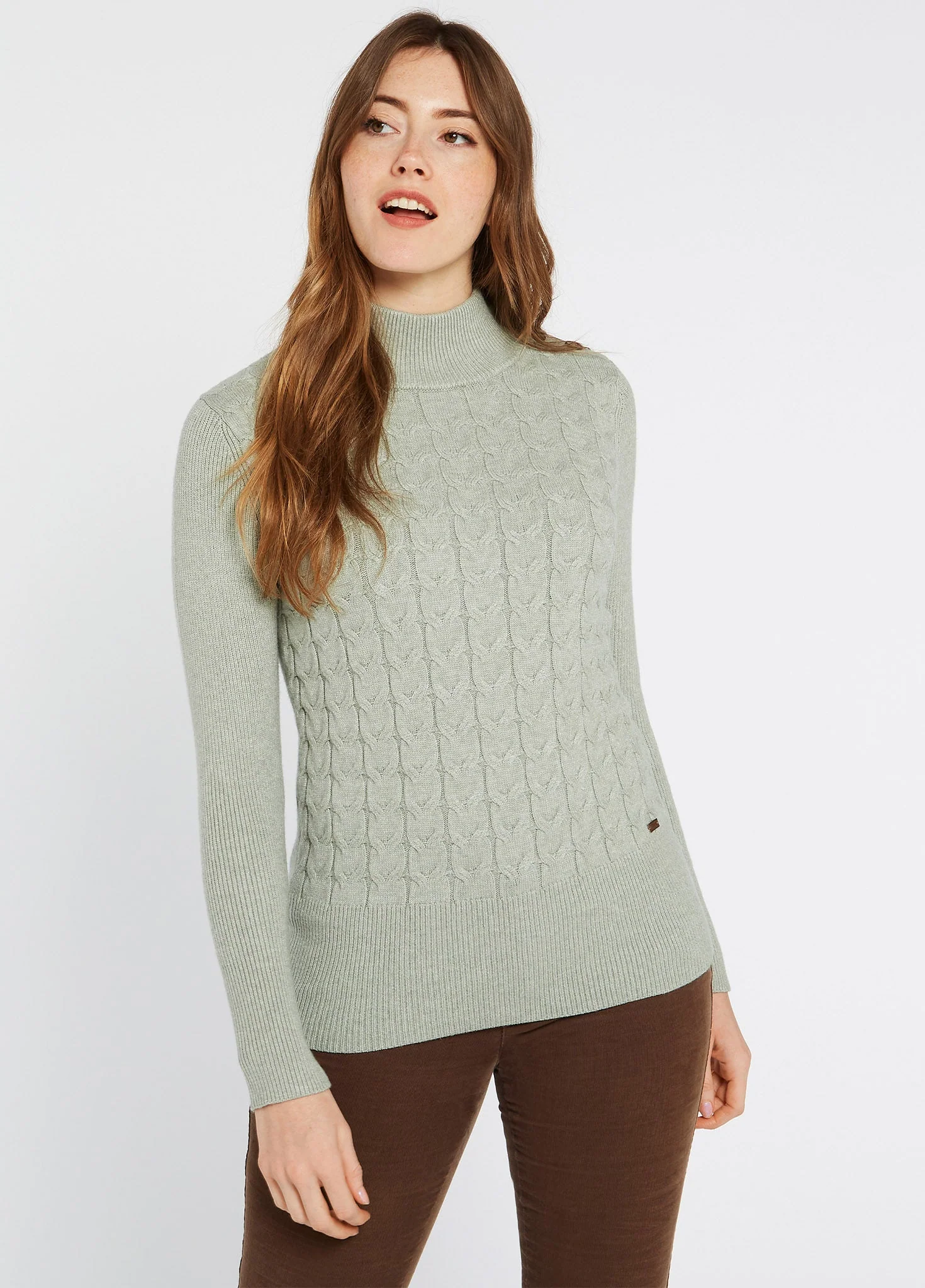 Claremont Women’s Sweater - Sage - Image 3