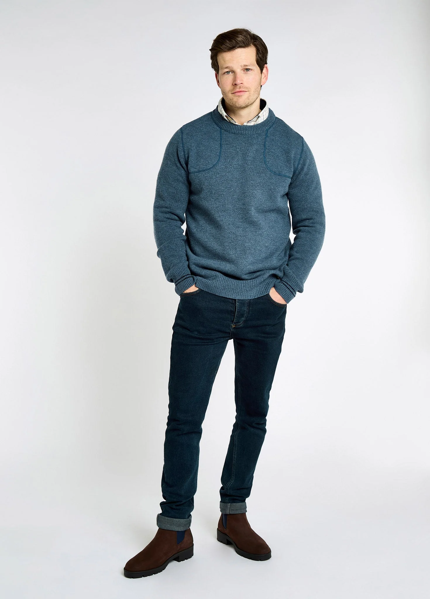 Clarinbridge Crew Neck Sweater - Indigo - Image 2