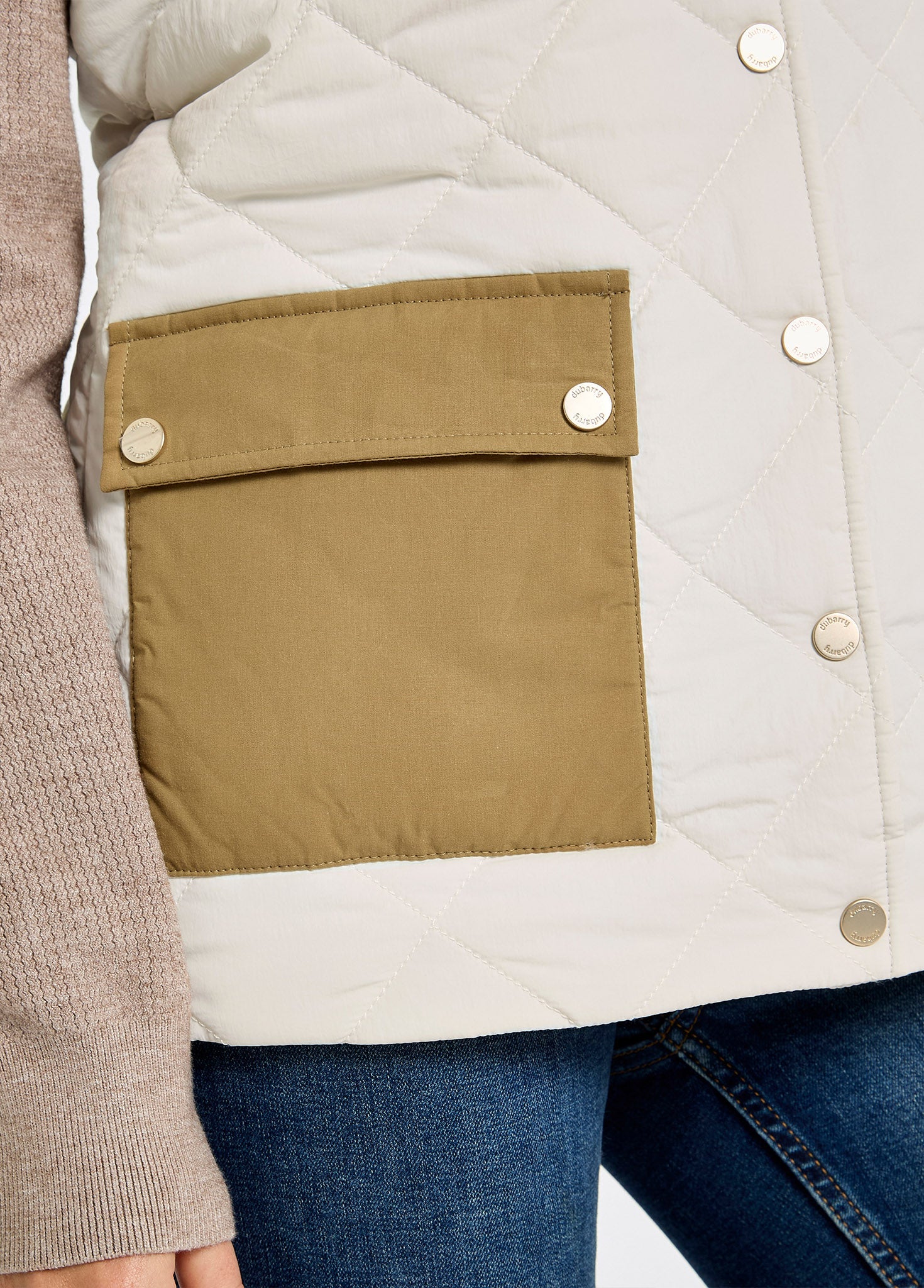 Clashmore Women's Quilted Gilet - Bone - Image 5