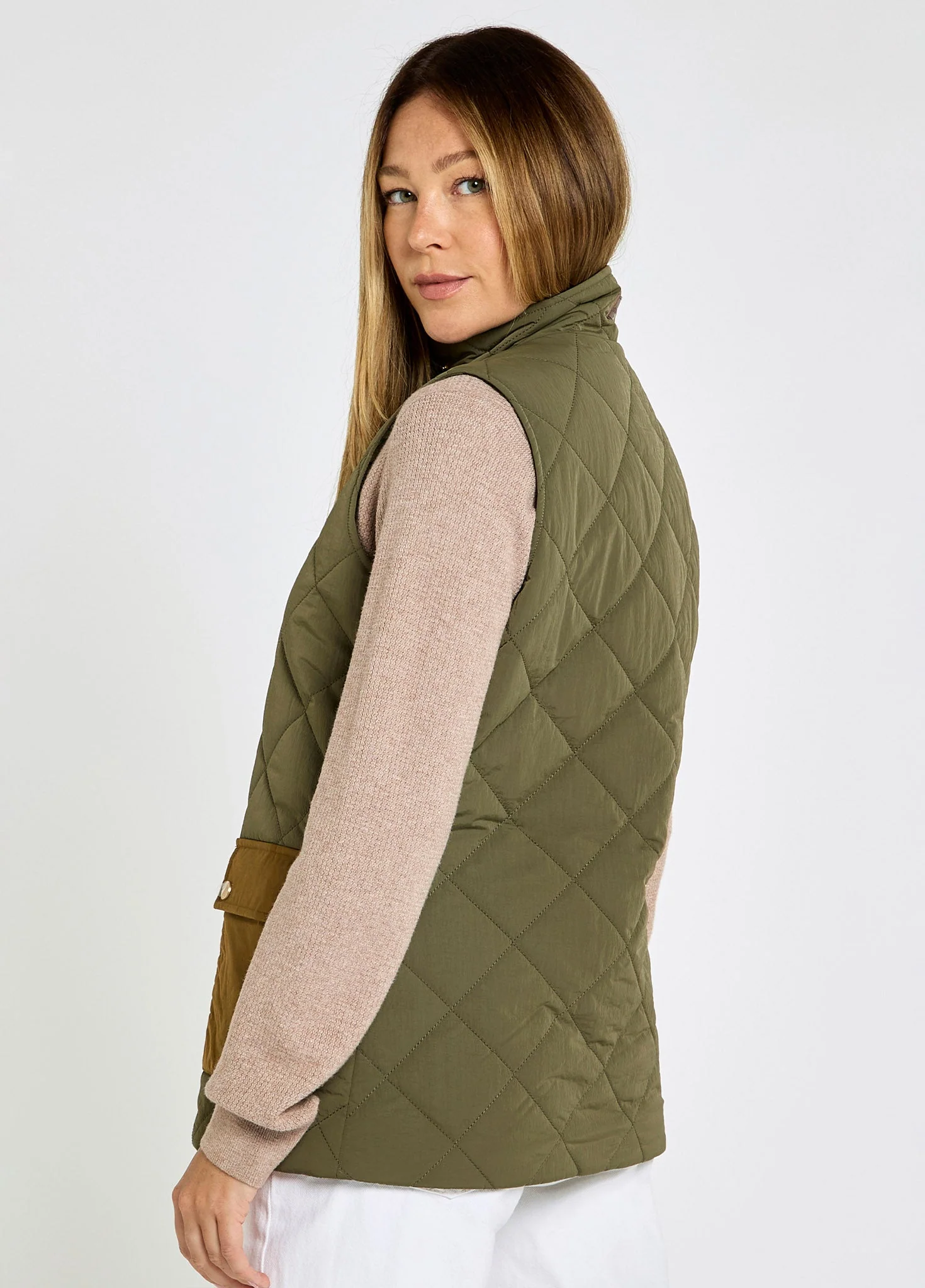 Clashmore Women's Quilted Gilet - Kelp - Image 5