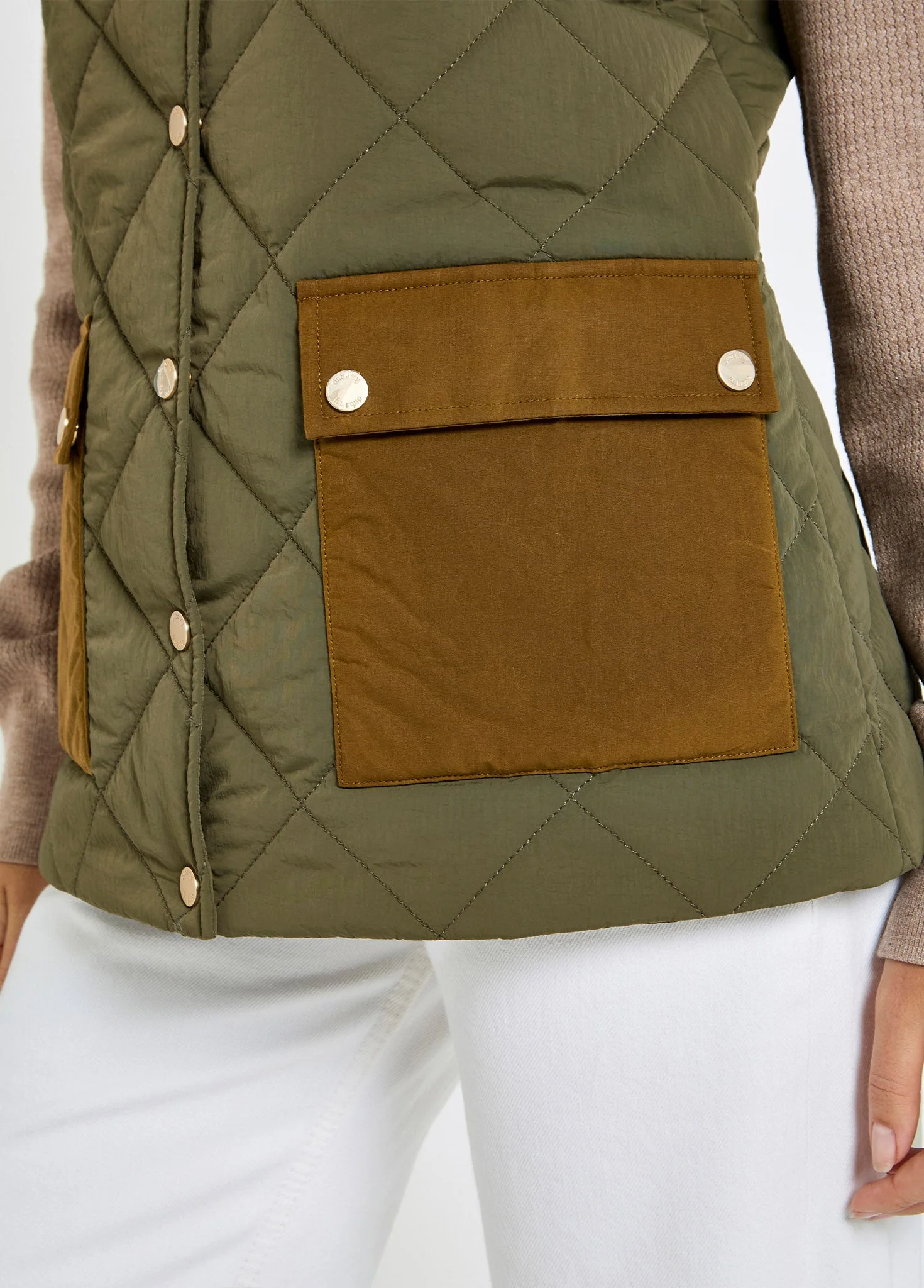 Clashmore Women's Quilted Gilet - Kelp - Image 6