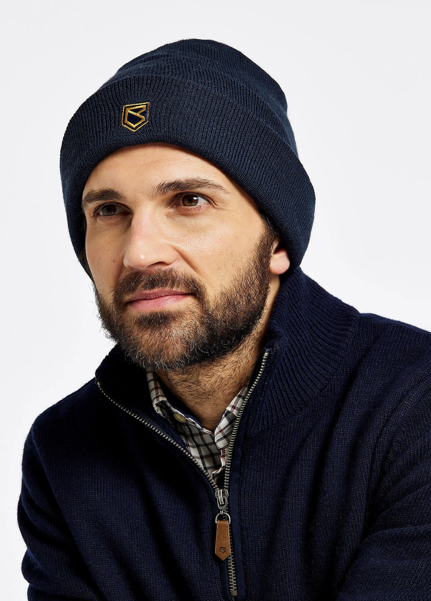 Clonmellon Knitted Beanie - Navy - Image 2