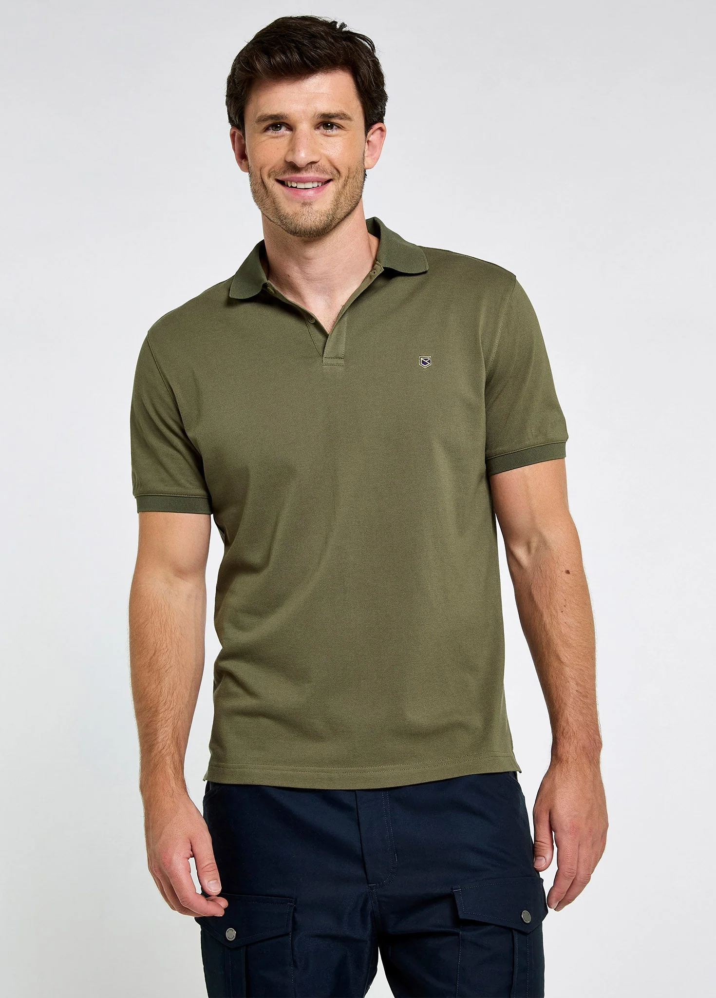 Courtney Men’s short sleeve polo - Kelp - Image 3
