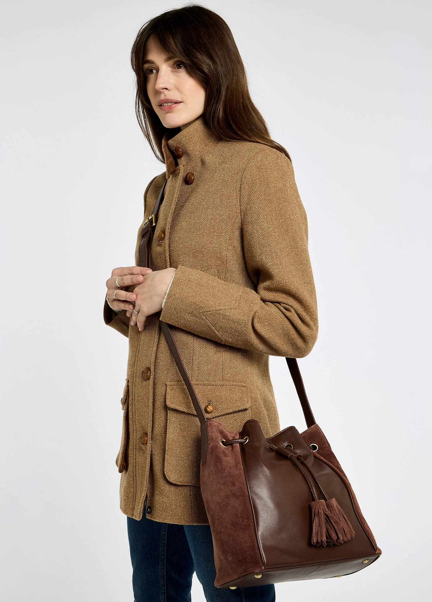 Doonbeg Cross-body bucket bag - Cedar - Image 2