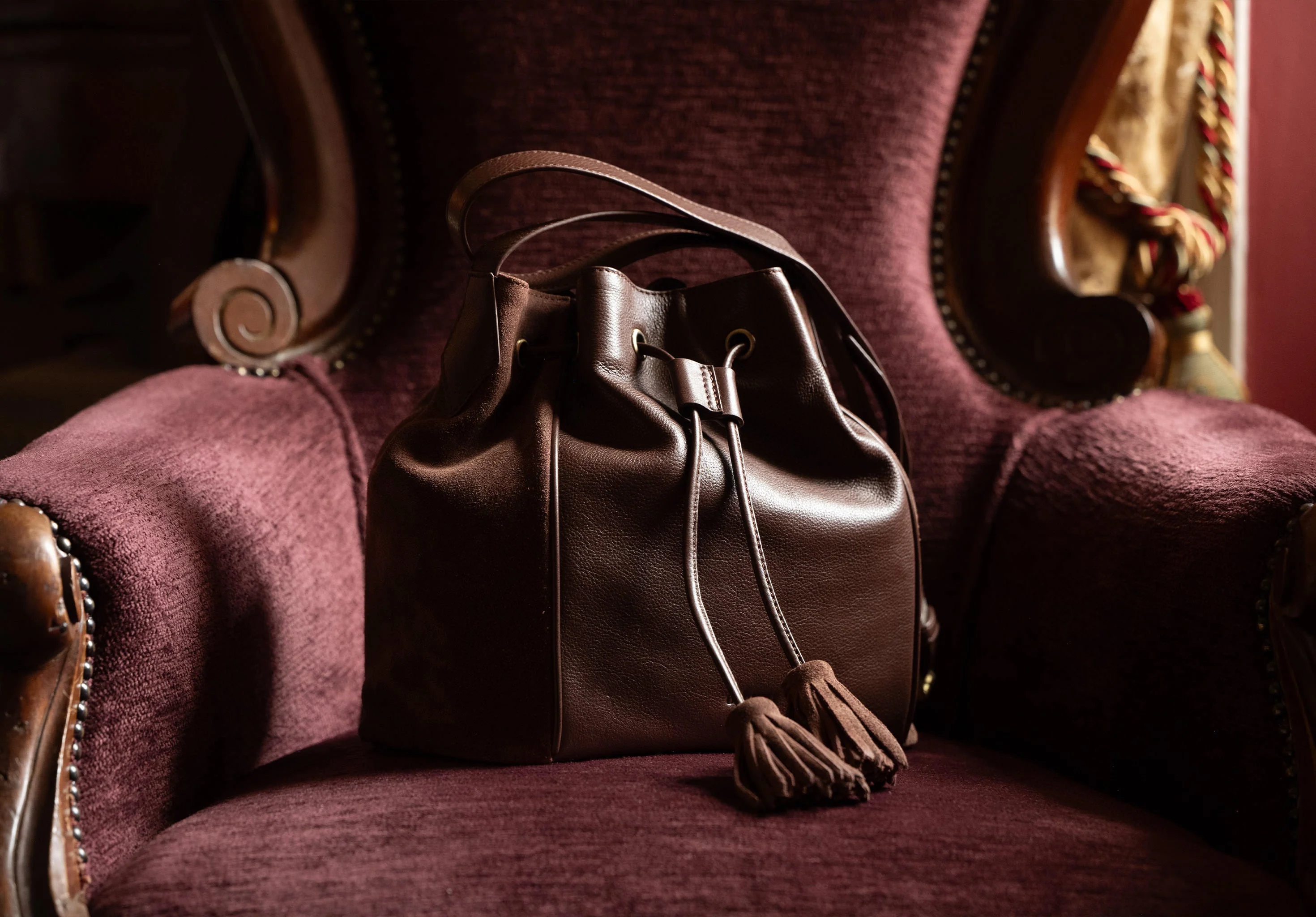 Doonbeg Cross-body bucket bag - Cedar - Image 3