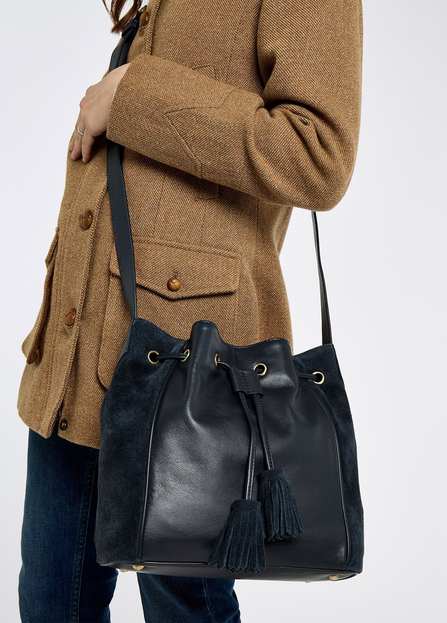 Doonbeg Cross-body bucket bag - Navy - Image 3