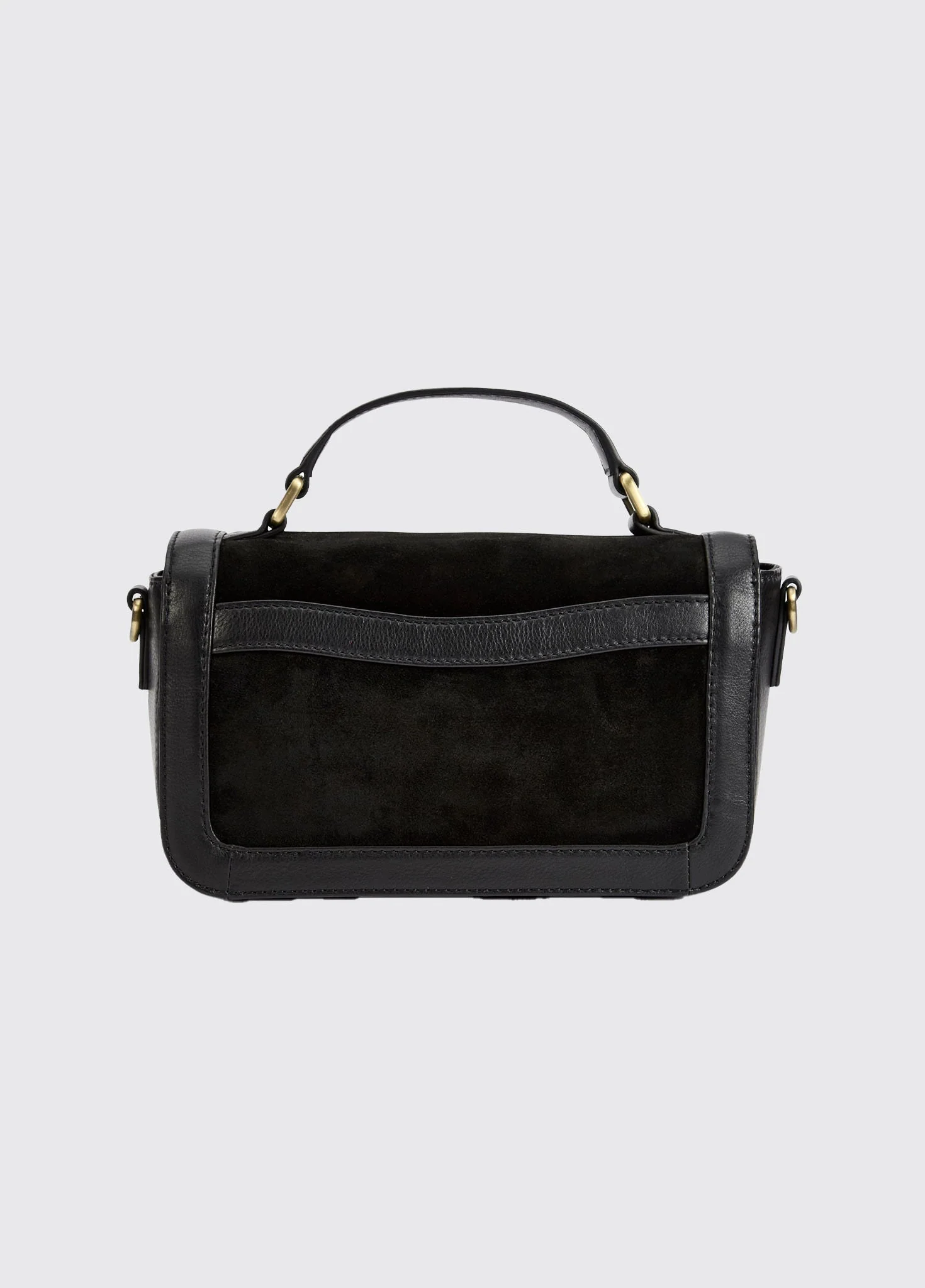 Eadestown Structured handbag in suede and leather - Black - Image 3