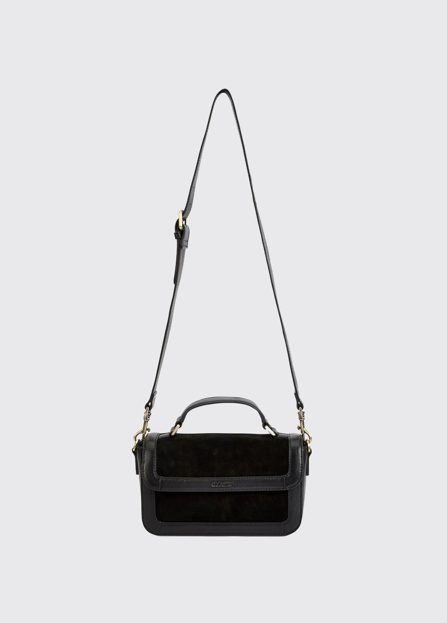 Eadestown Structured handbag in suede and leather - Black - Image 5