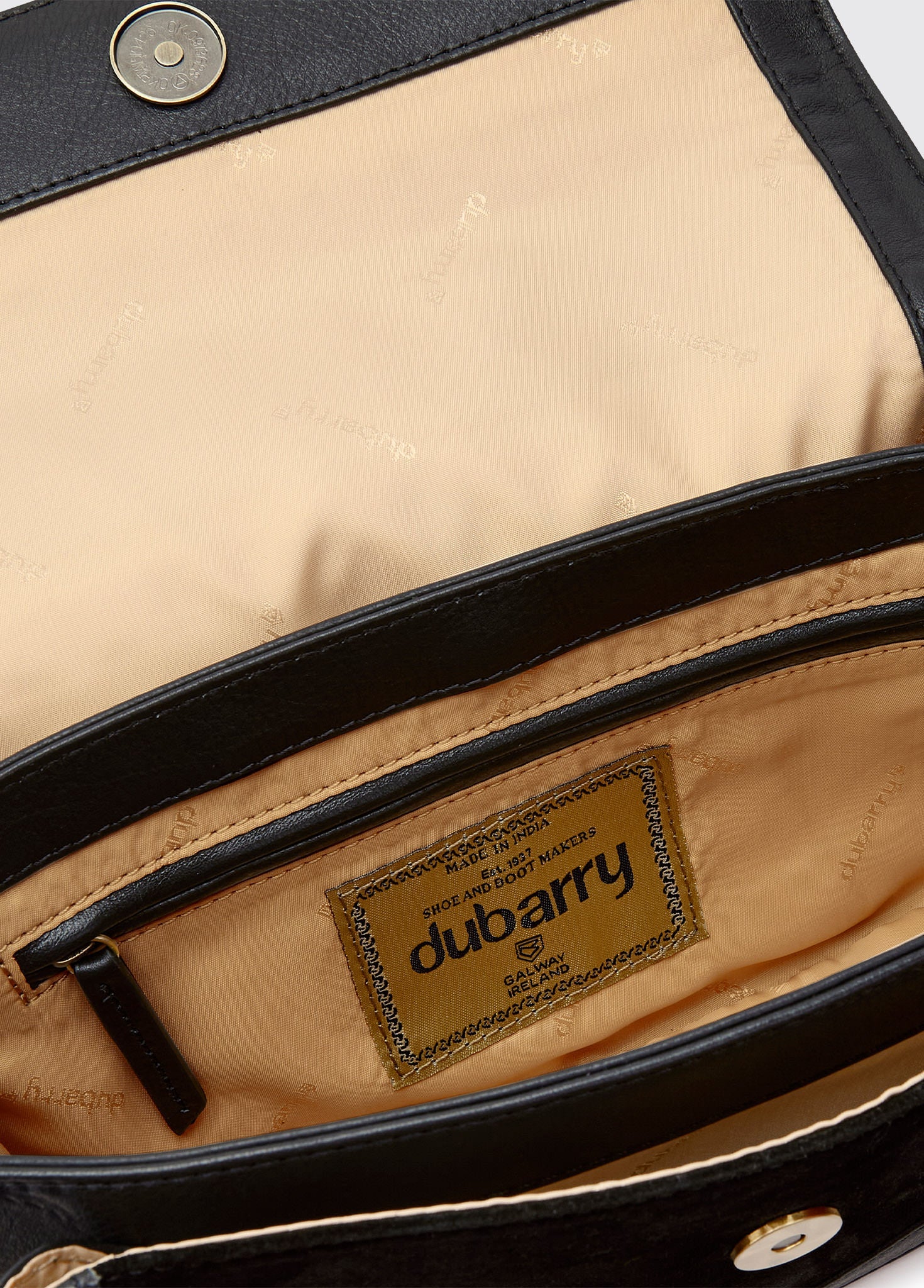 Eadestown Structured handbag in suede and leather - Black - Image 6
