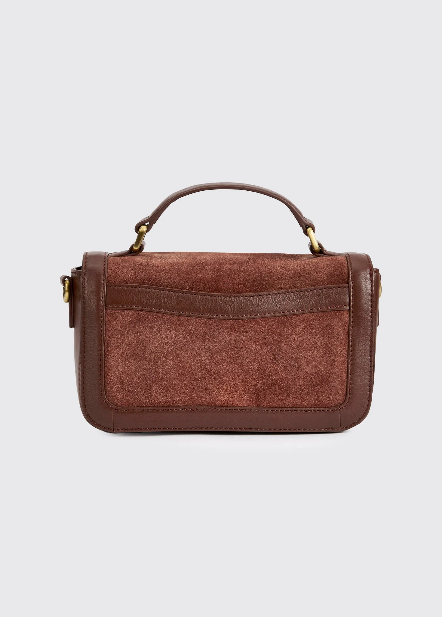 Eadestown Structured handbag in suede and leather - Cedar - Image 2