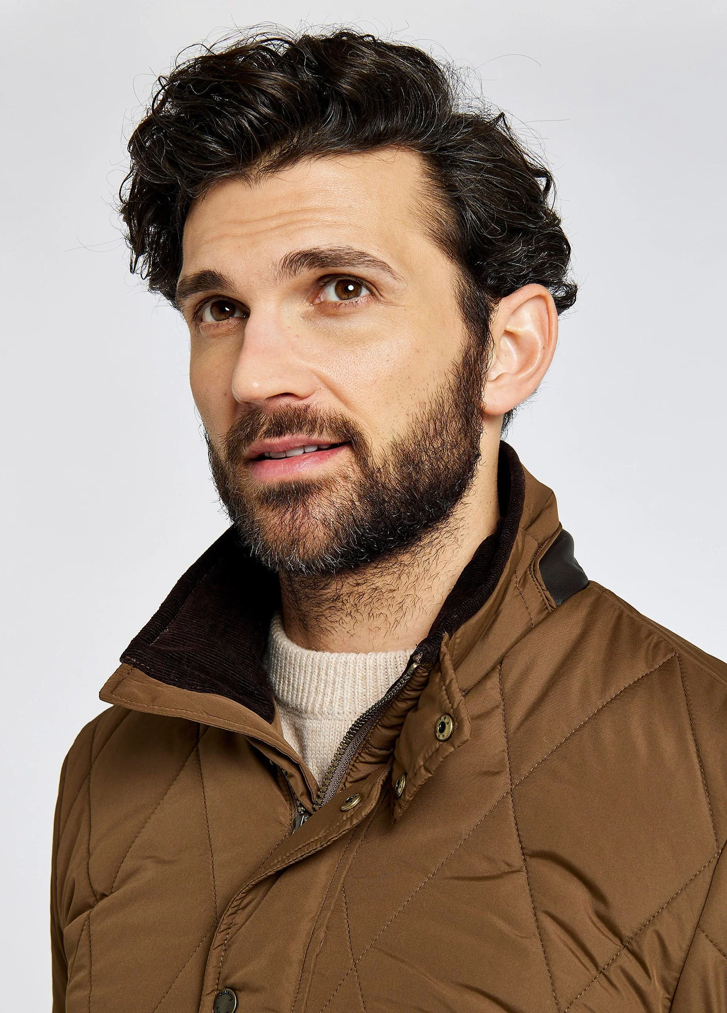 Farmley Men’s Quilted Jacket - Bronze - Image 6