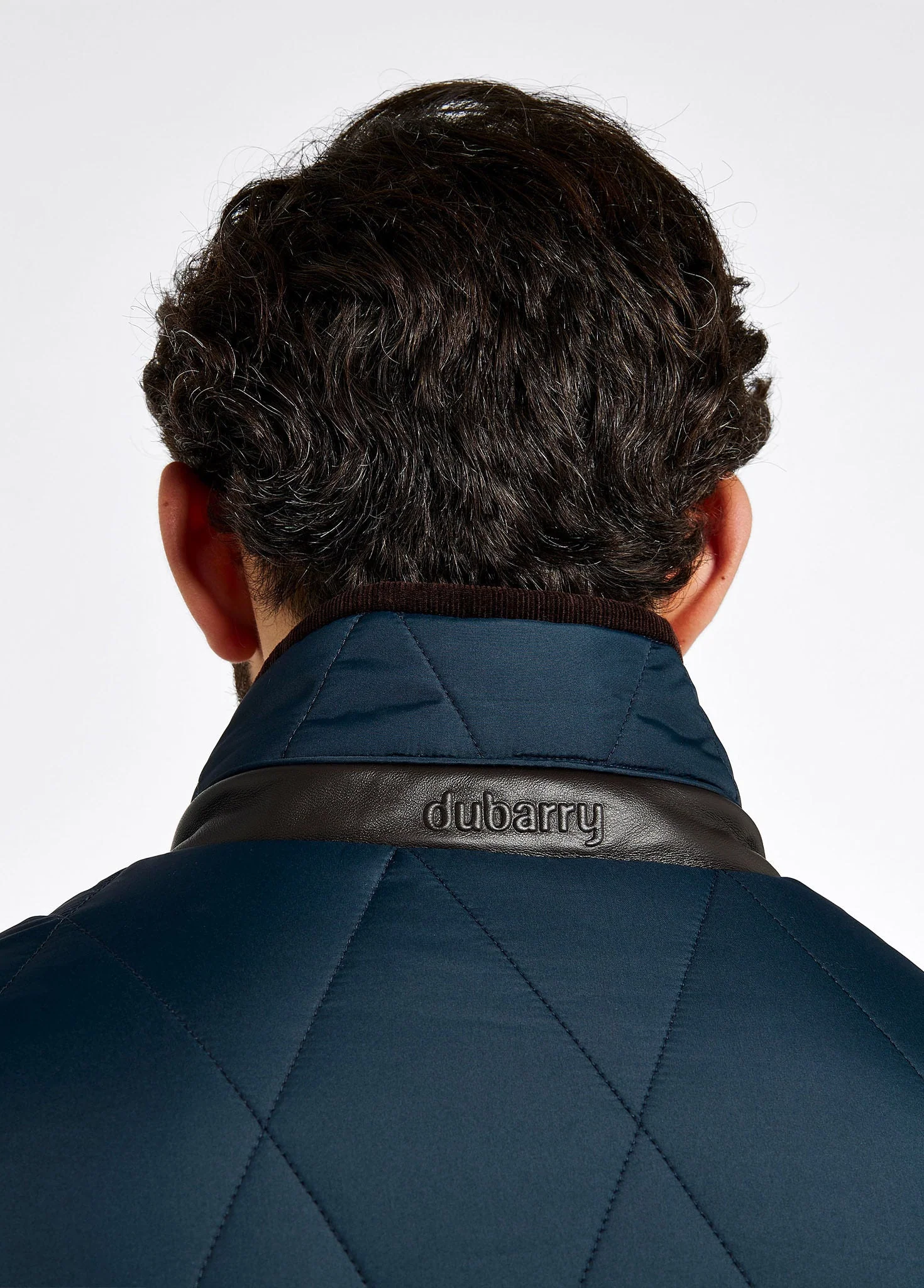 Farmley Men’s Quilted Jacket - Navy - Image 7