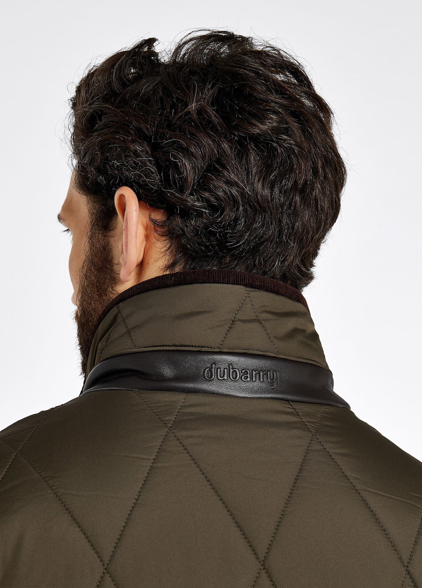 Farmley Men’s Quilted Jacket - Olive - Image 7