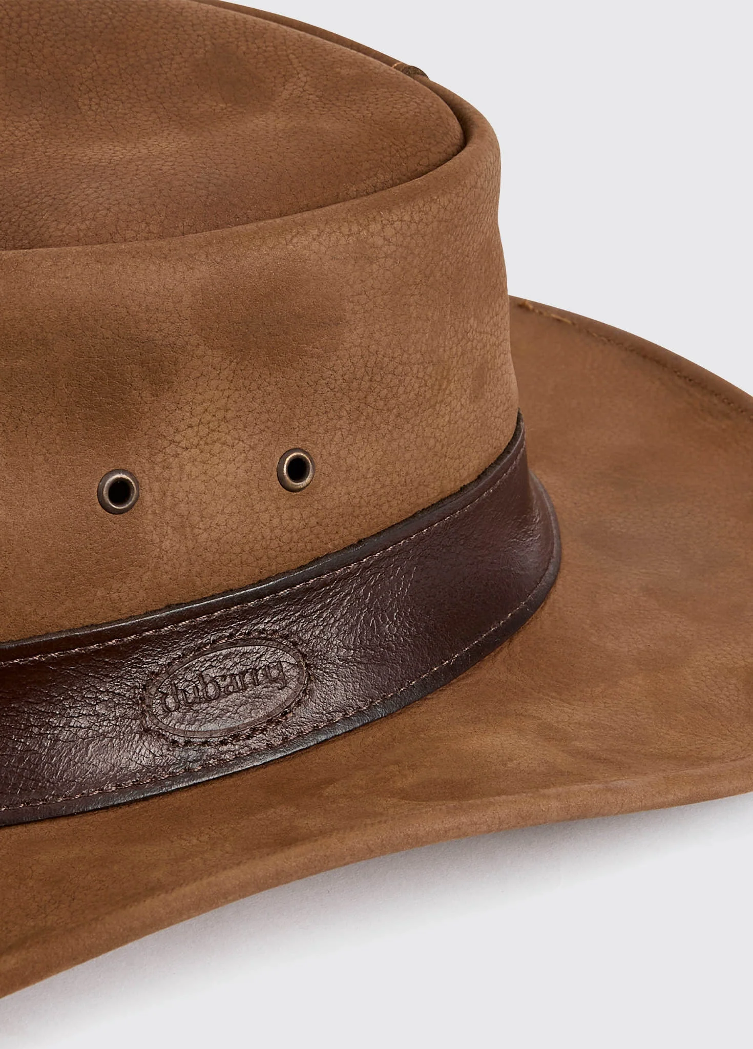 Finlay Dubarry leather hat - Walnut - Image 2