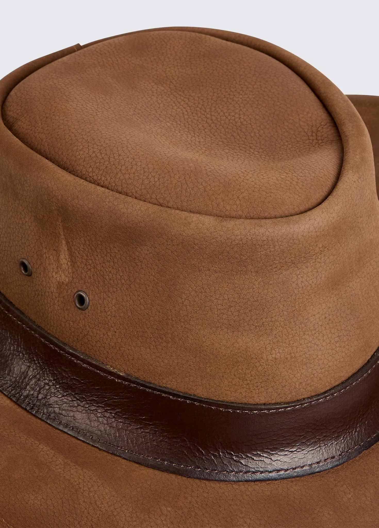 Finlay Dubarry leather hat - Walnut - Image 3