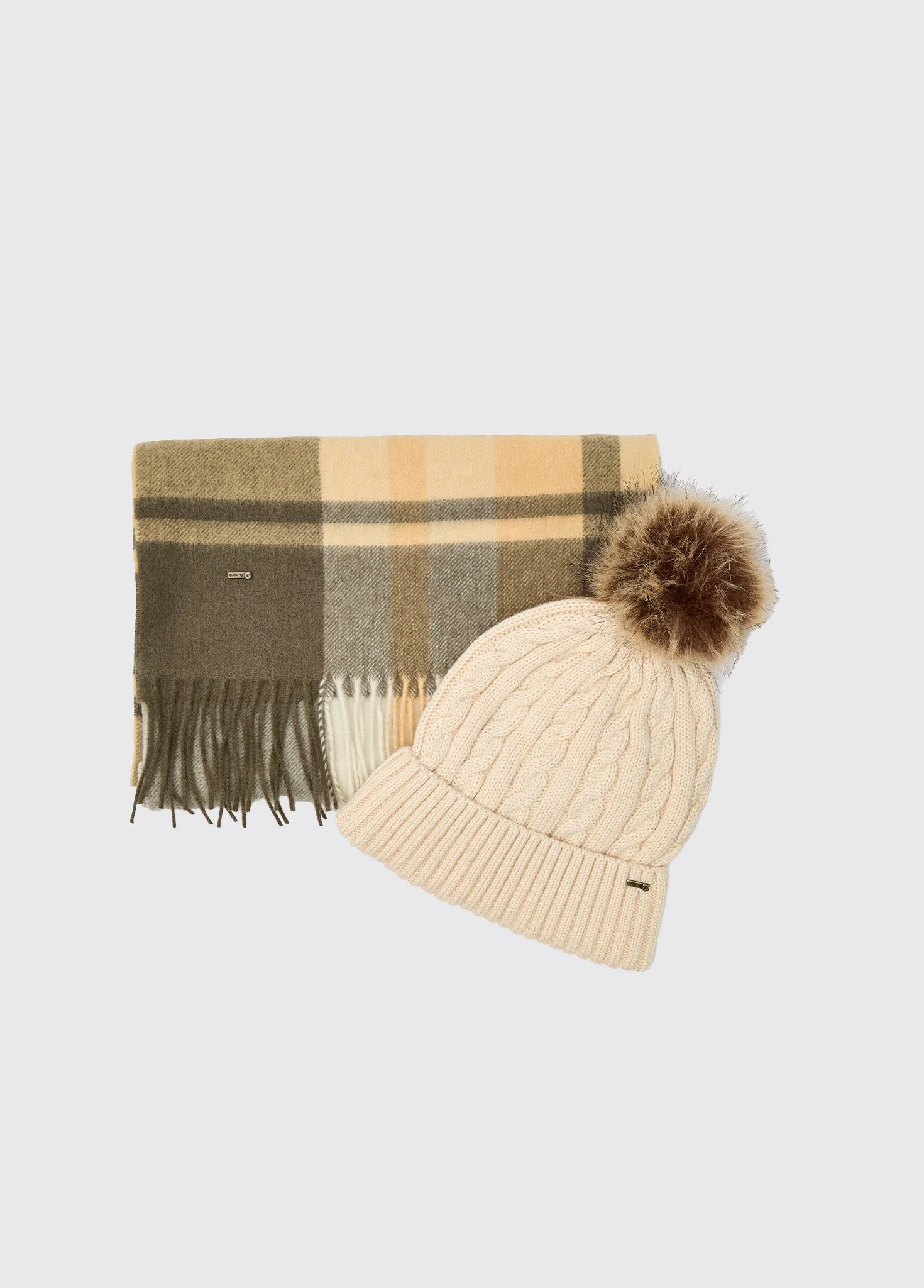 Foley Matching hat and scarf gift set - Dusky Green - Image 3