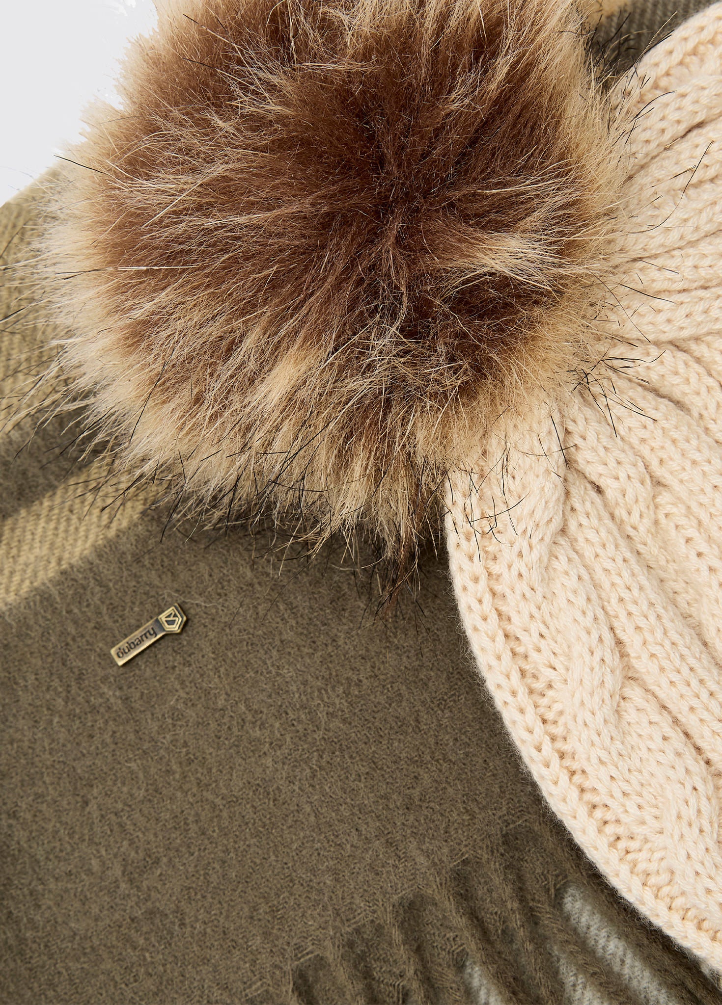 Foley Matching hat and scarf gift set - Dusky Green - Image 4