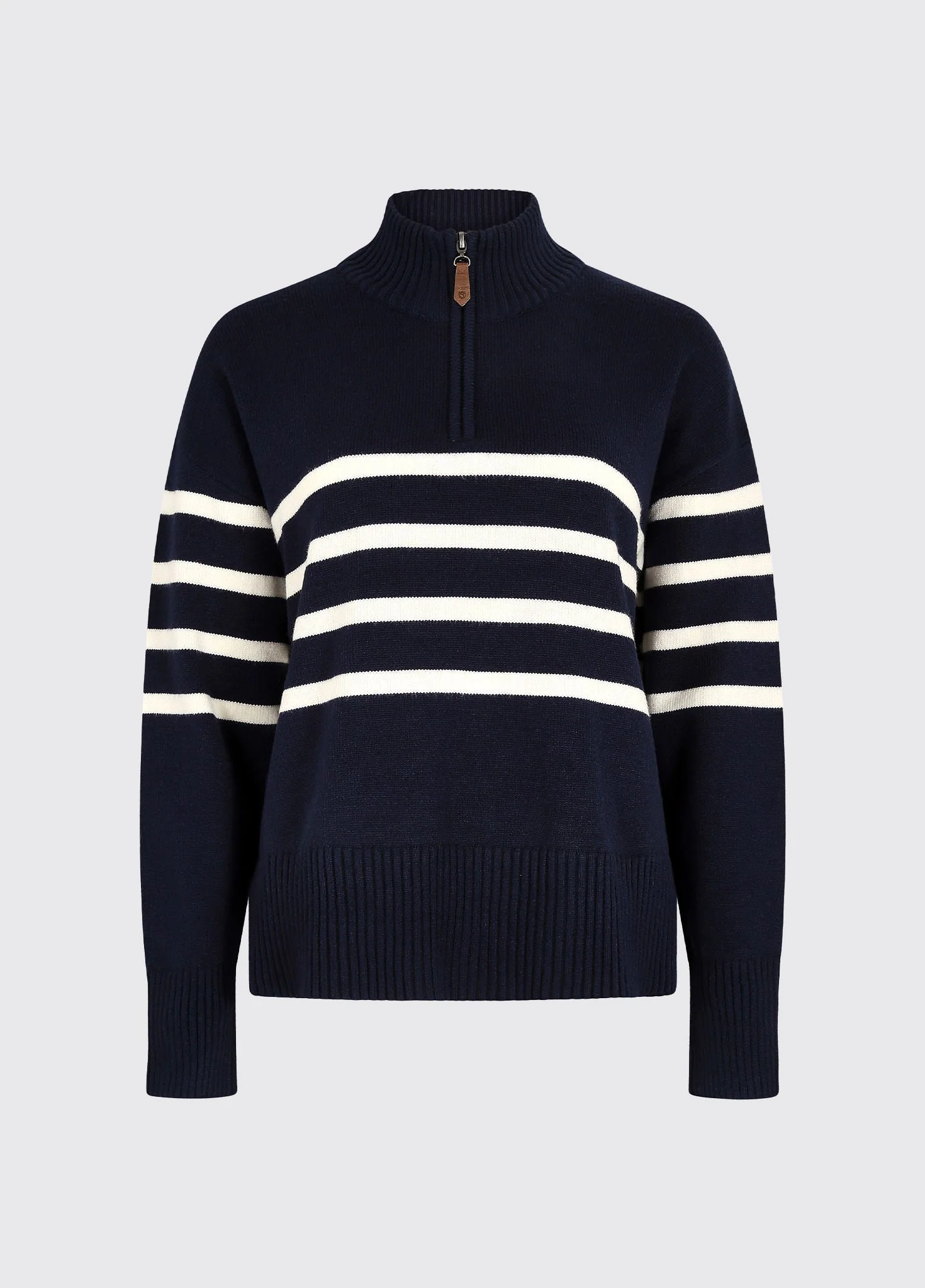 Fonthill Women’s zip neck sweater- navy