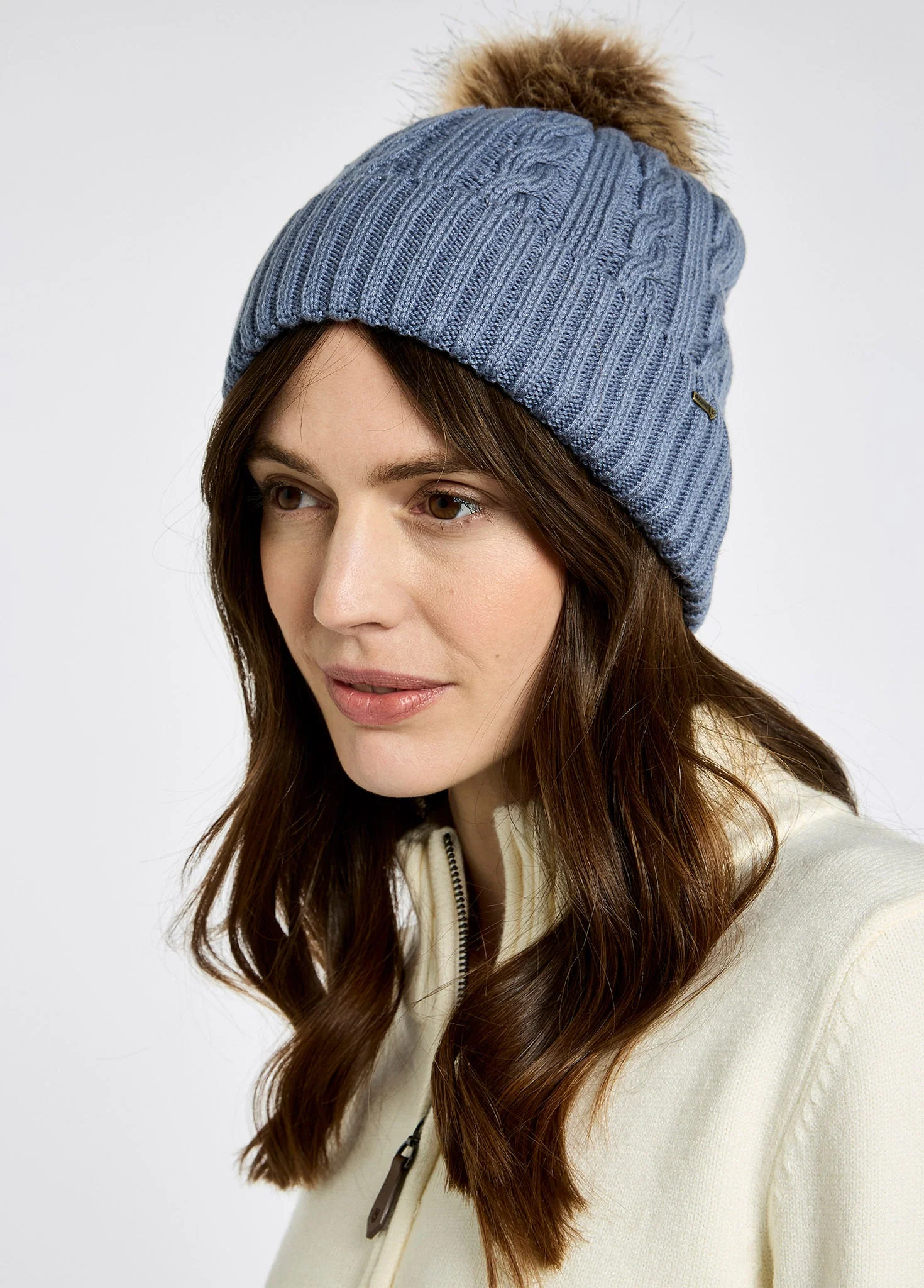 Forester Knitted bobble hat - Indigo - Image 2