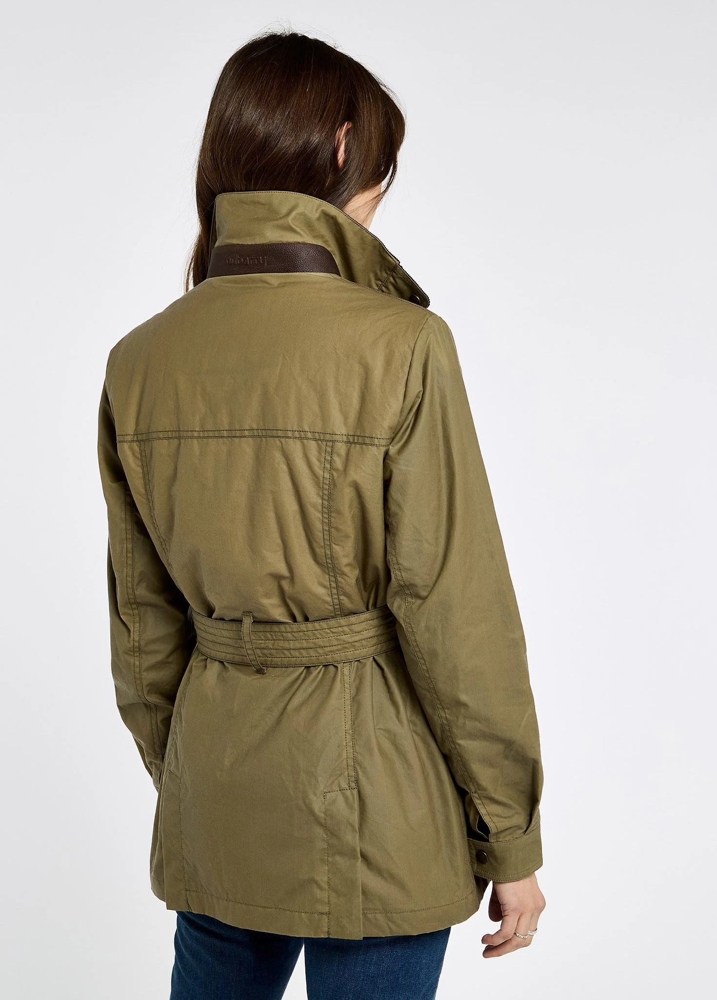 Gandon Women's wax cotton coat - Golden Khaki - Image 4
