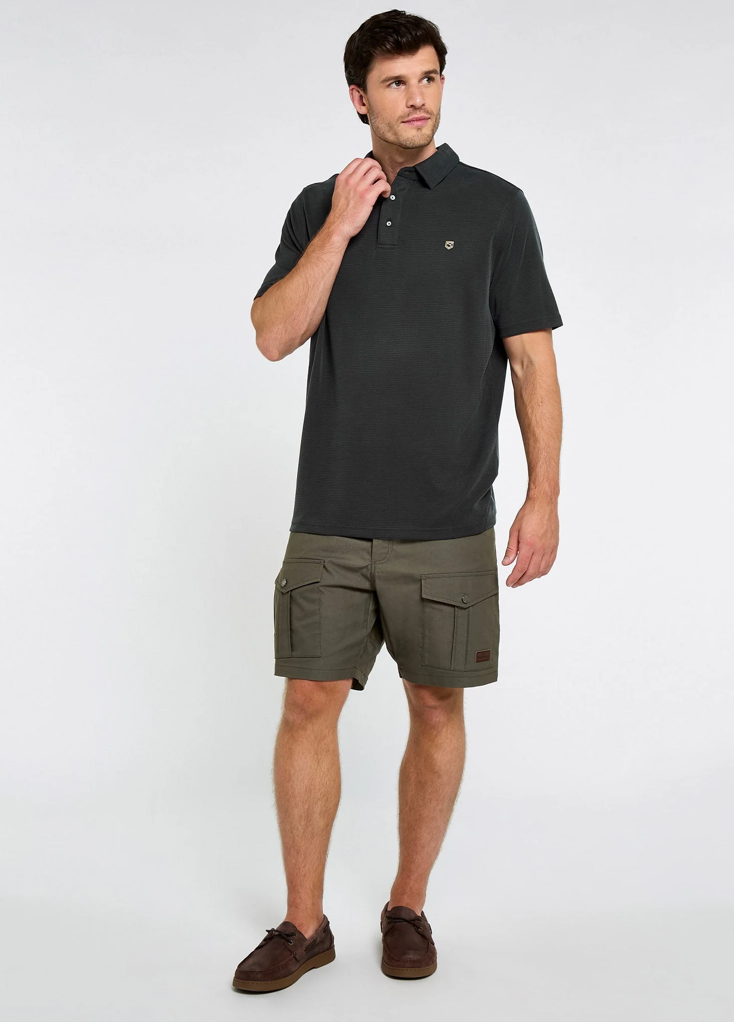Gilligan Men’s Tencel™ Modal Polo - Black - Image 2
